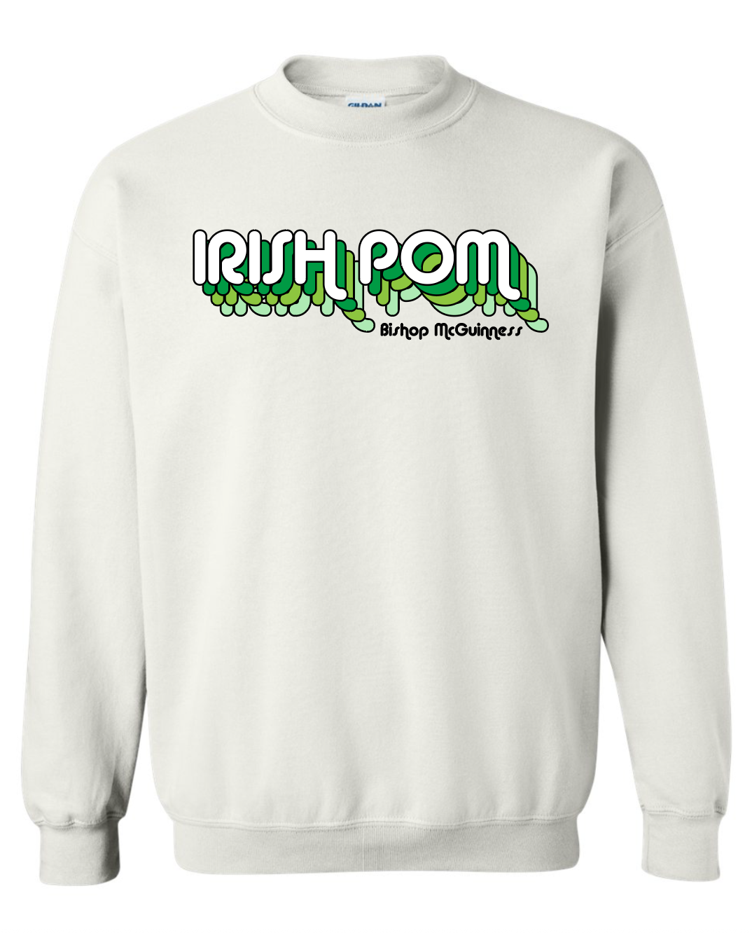 Irish Pom White Sweatshirt
