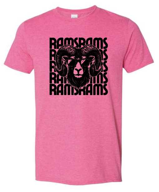 Red Oak Rams Tee HEATHER HELICONIA