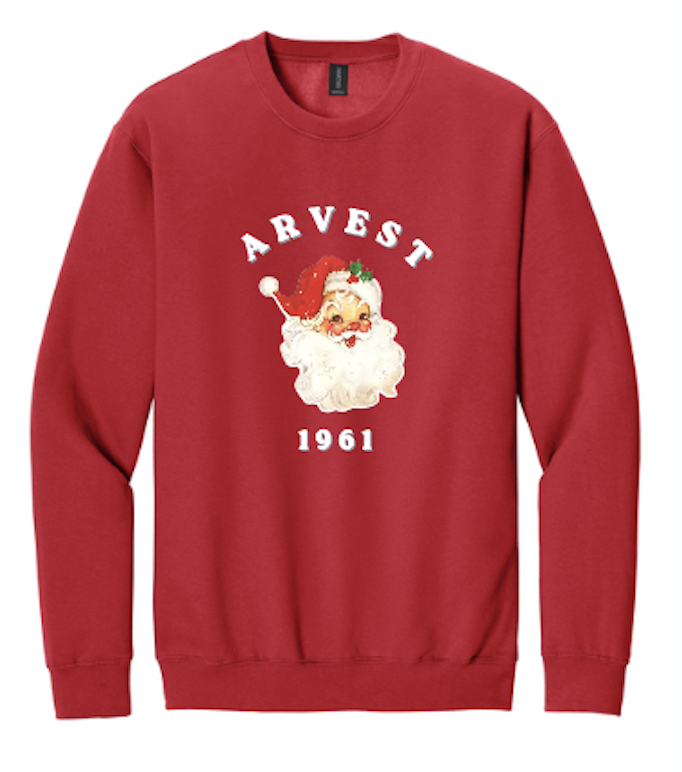 Arvest Santa Crewneck RED