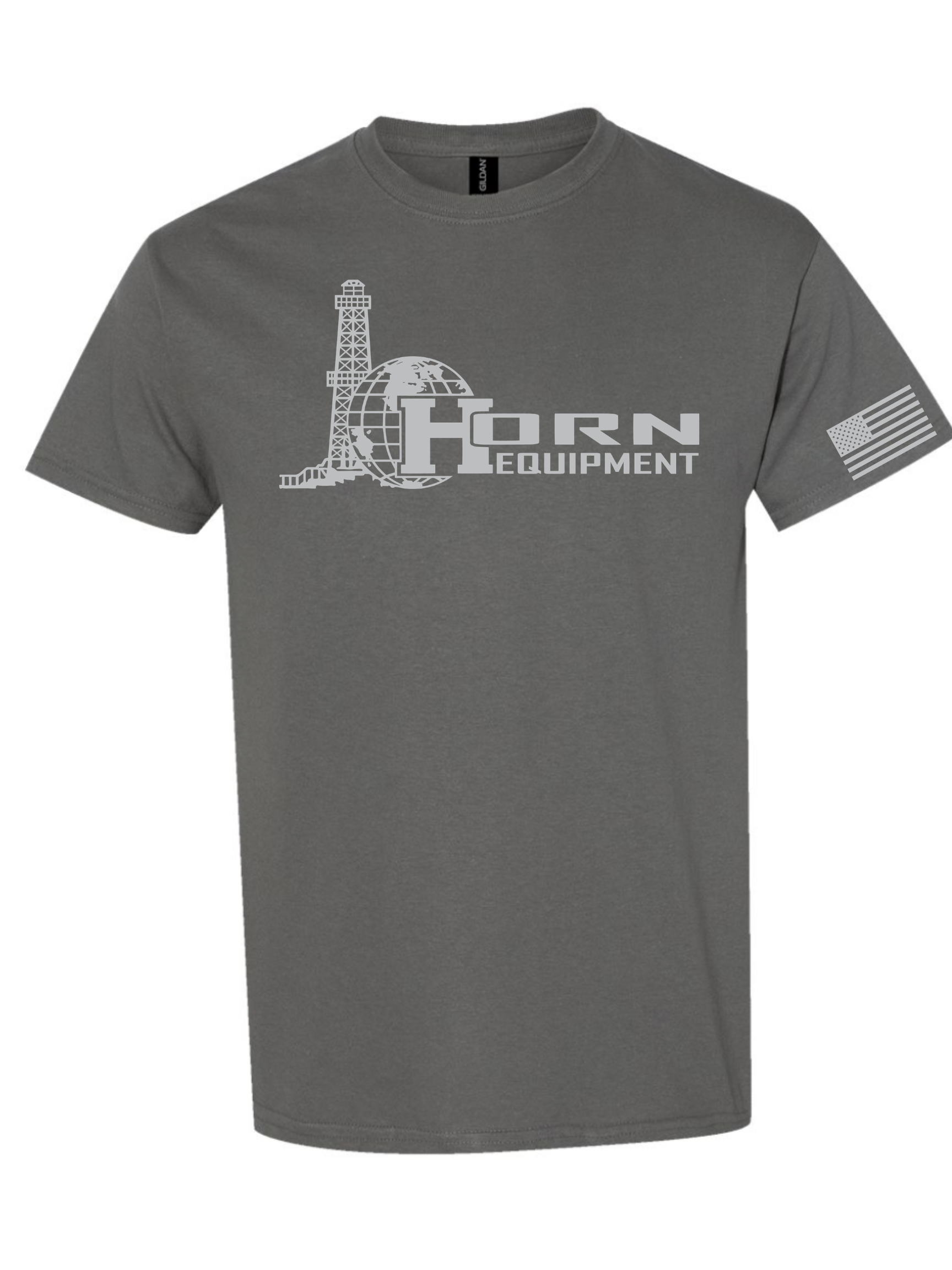 Horn Tee HEAVY COTTON CHARCOAL