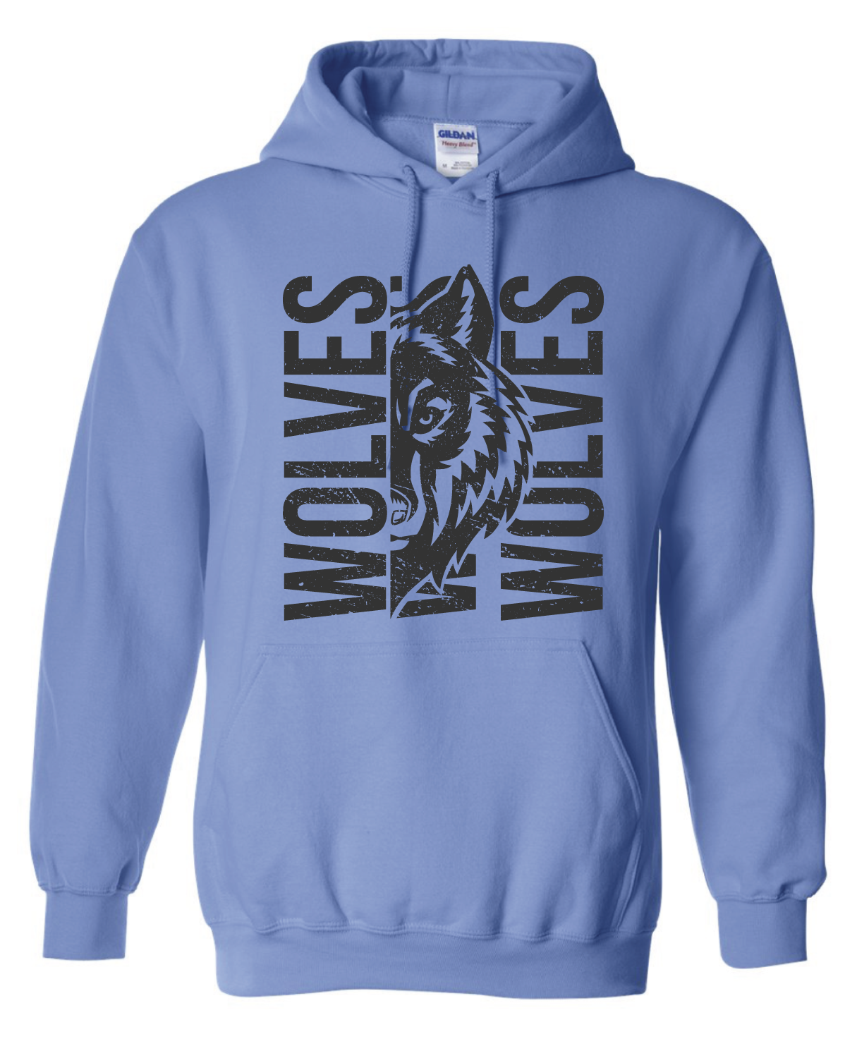 Wolves Blue Hoodie