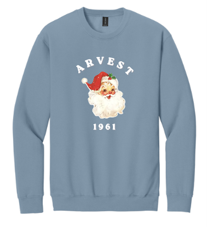 Arvest Santa Crewneck STONE BLUE