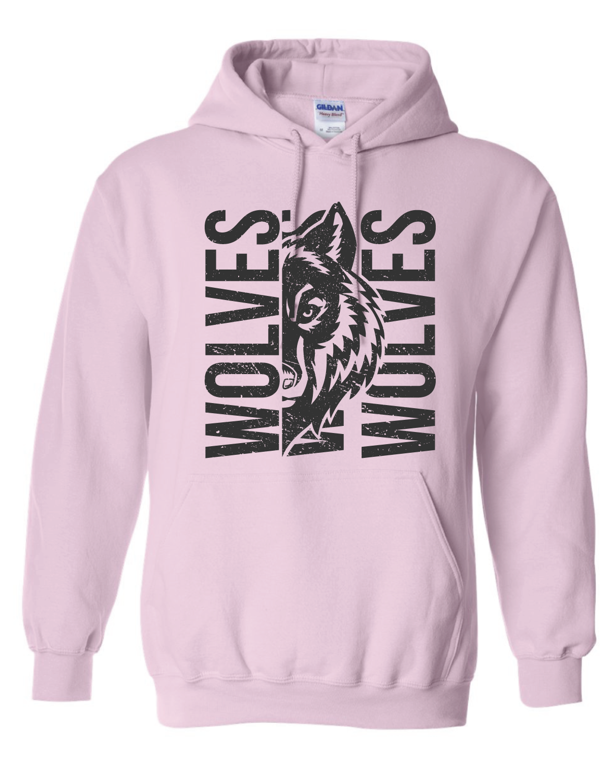 Wolves Pink Hoodie