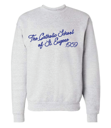 CSSE Script Crewneck Ash
