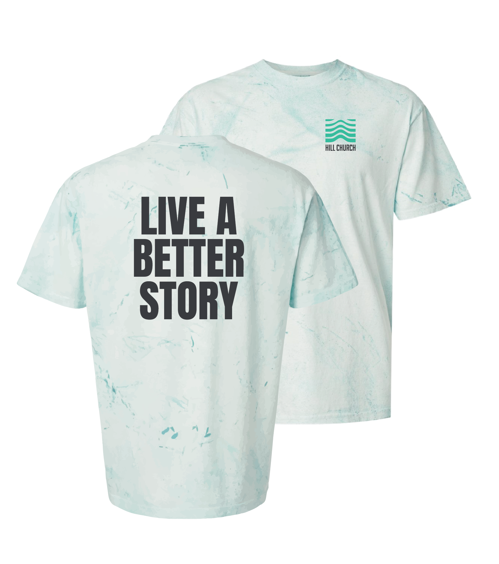 Hill Church Sea Green Colorblast