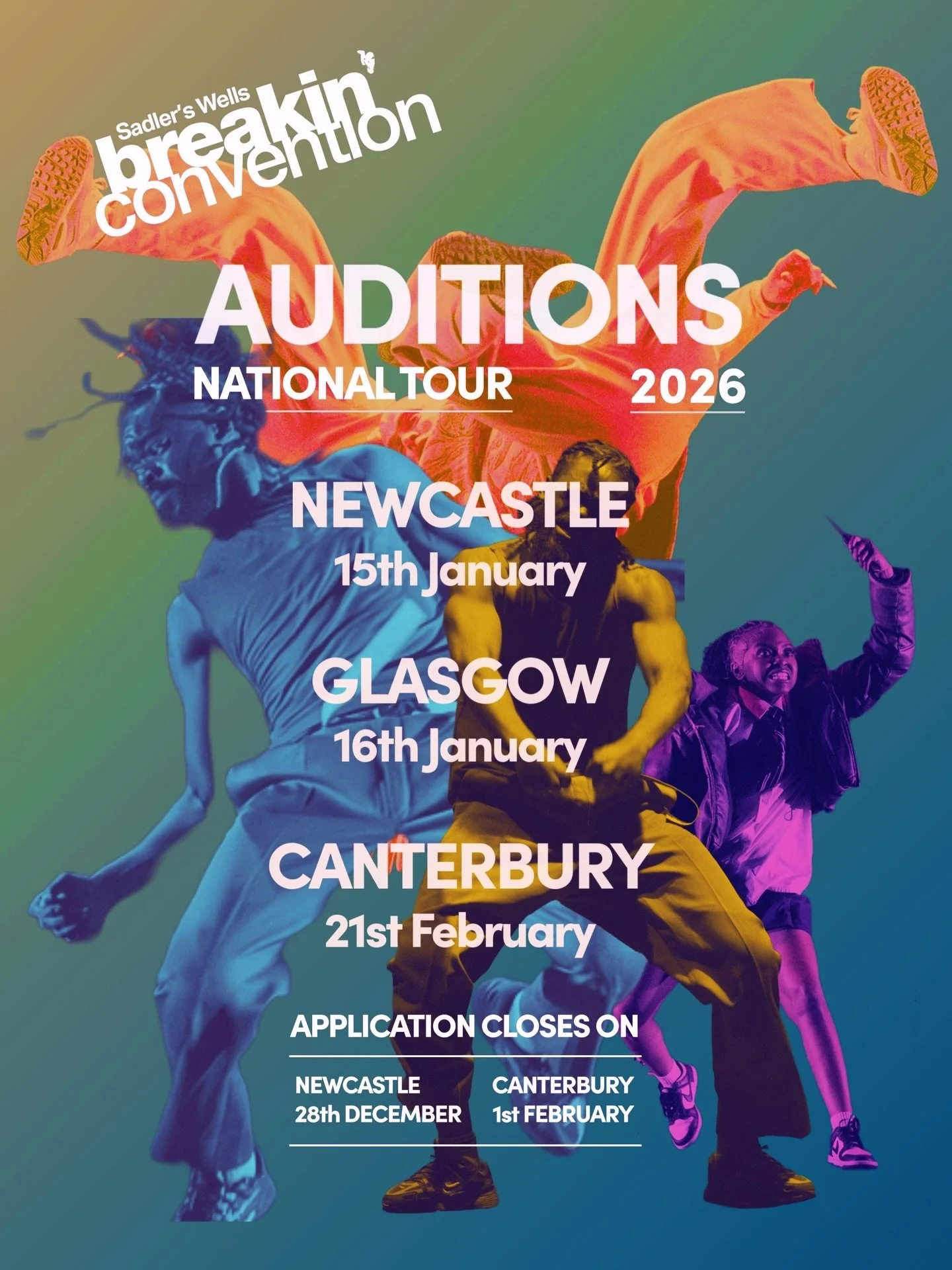 AUDITION REMINDER &mdash; UK NATIONAL TOUR 2026
A reminder that applications are still open for Breakin&rsquo; Convention&rsquo;s National Tour 2026.

If you&rsquo;re looking to be part of BC&rsquo;s next chapter, make sure to get your application in