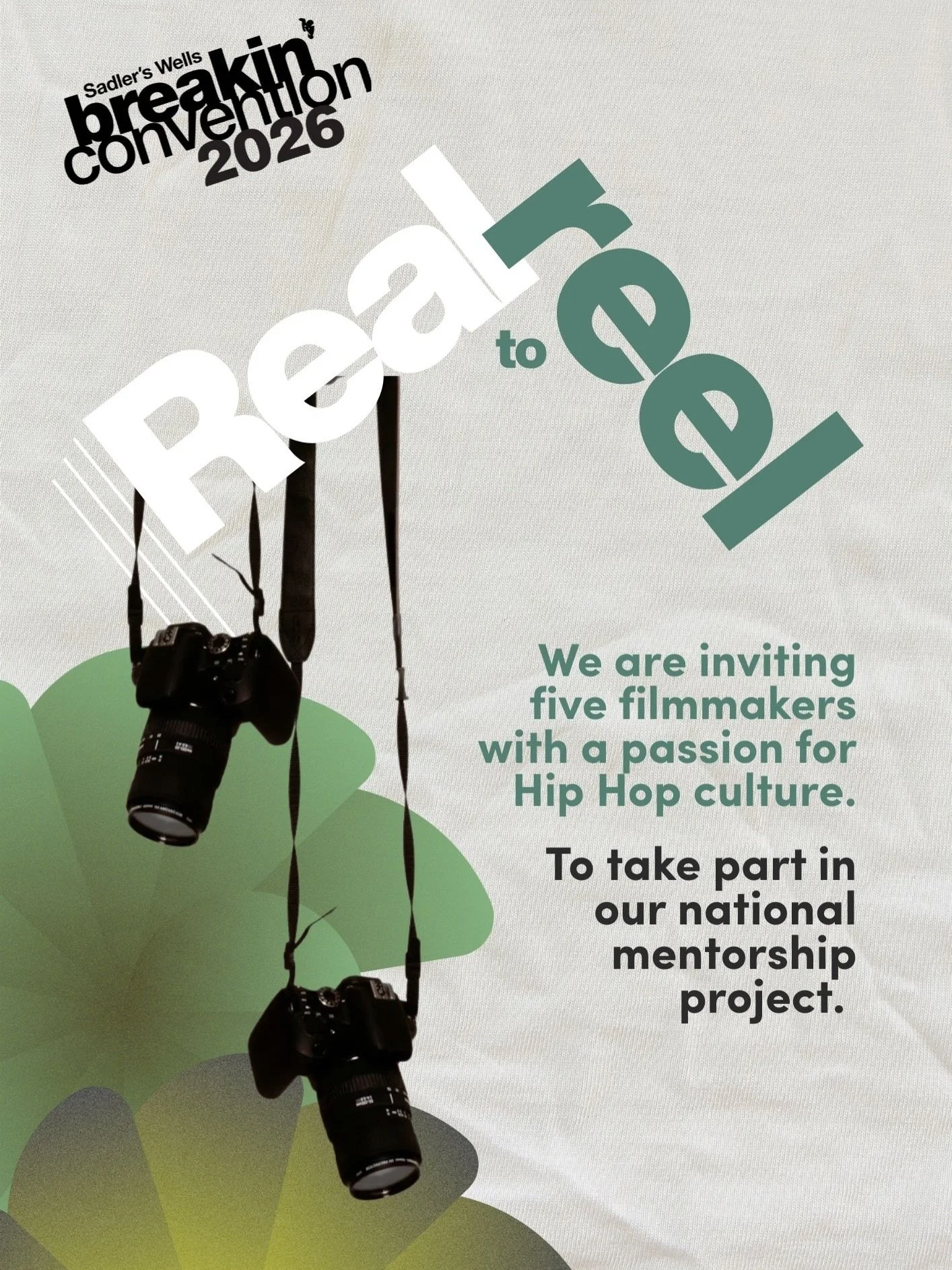 Real to Reel is back! ‼️
Breakin&rsquo; Convention is looking for five filmmakers with a passion for hip hop culture to create a 2&ndash;7 minute film for our BCTV channel PLUS a short video with your local theatre on the 2026 UK Tour.

If you&rsquo;