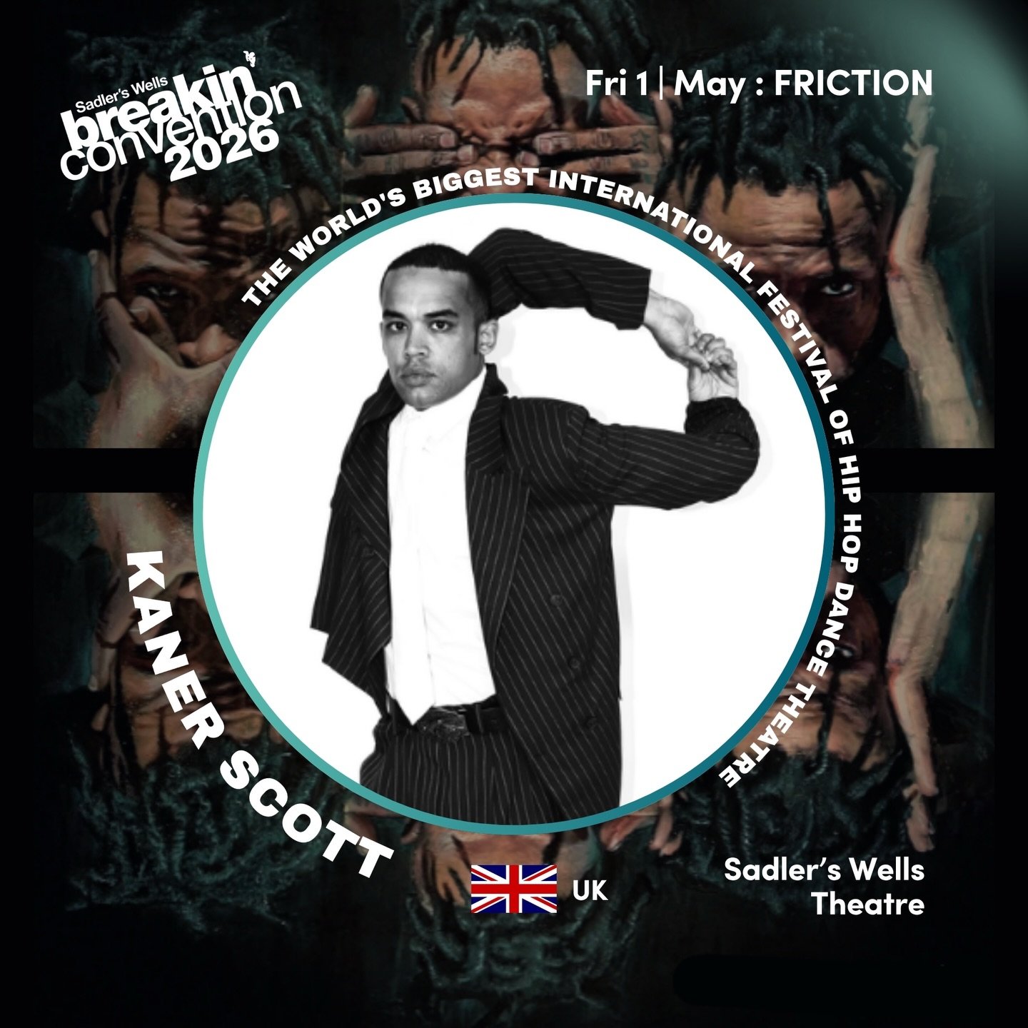 FRICTION‼️THE OPENING NIGHT of Breakin&rsquo; Convention - A night of powerful physicality, exploring the tension between surfaces, bodies, and ideologies.

Check out our confirmed artists &amp; book your ticket (link in bio).

Kaner Scott @flexwiths