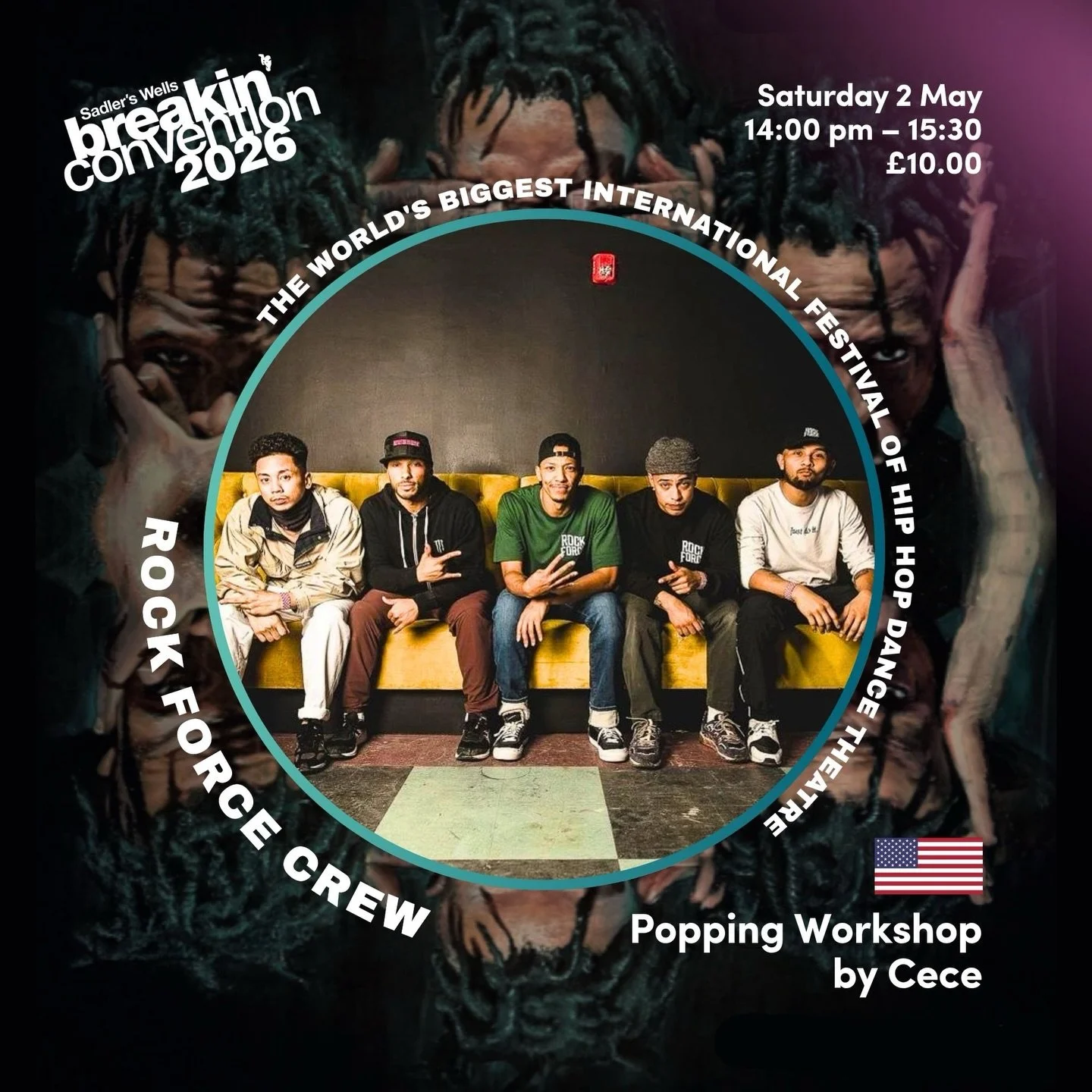 Workshop Update!! 📣 Bookings are now open to reserve your slot.&nbsp;‼️📣 Link in bio to book your slot or alternatively check out our website!
&nbsp;
WORKSHOPS: 
Popping
Artist: Rock Force Crew &ndash; Cece @rockforcecrew 
Level: General
Location: 