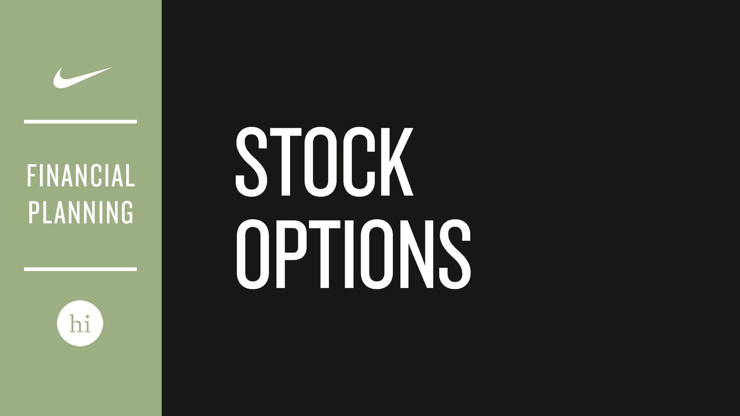 How to Maximize your Nike Stock Options — Human Investing
