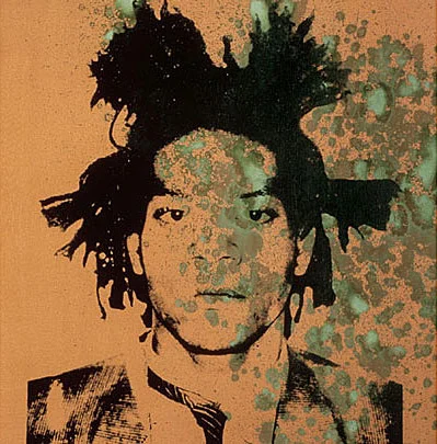 Basquiat, 1982 Black photo-silkscreen over oxidized copper