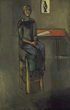 1916-Henri Matisse-woman on high stool.jpg