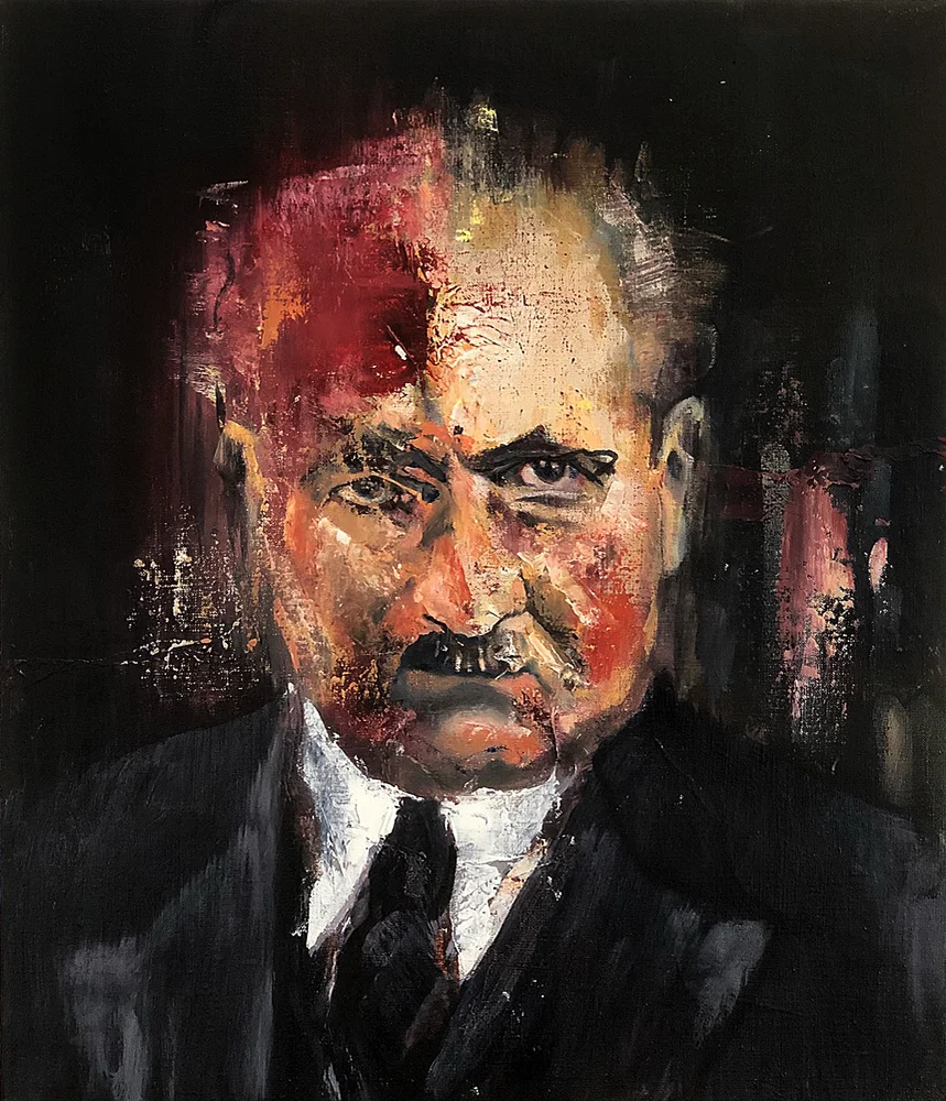 Martin Heidegger, 2018 Oil on Linen 35x30cm (Available for Sale)