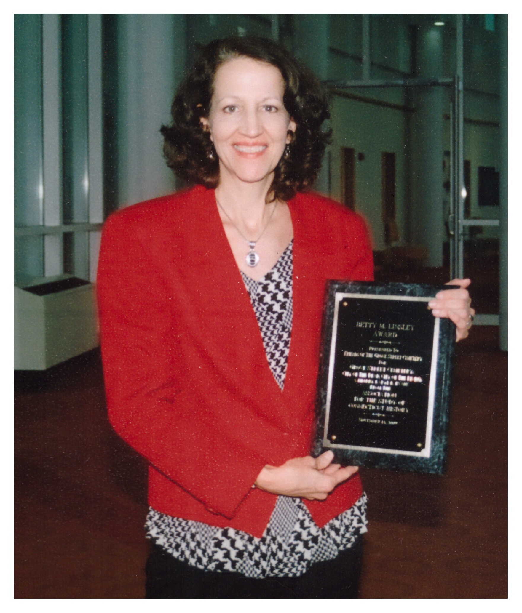 Karyl Evans wins Linsley Award from the Association for the Study of Connecticut History 2009