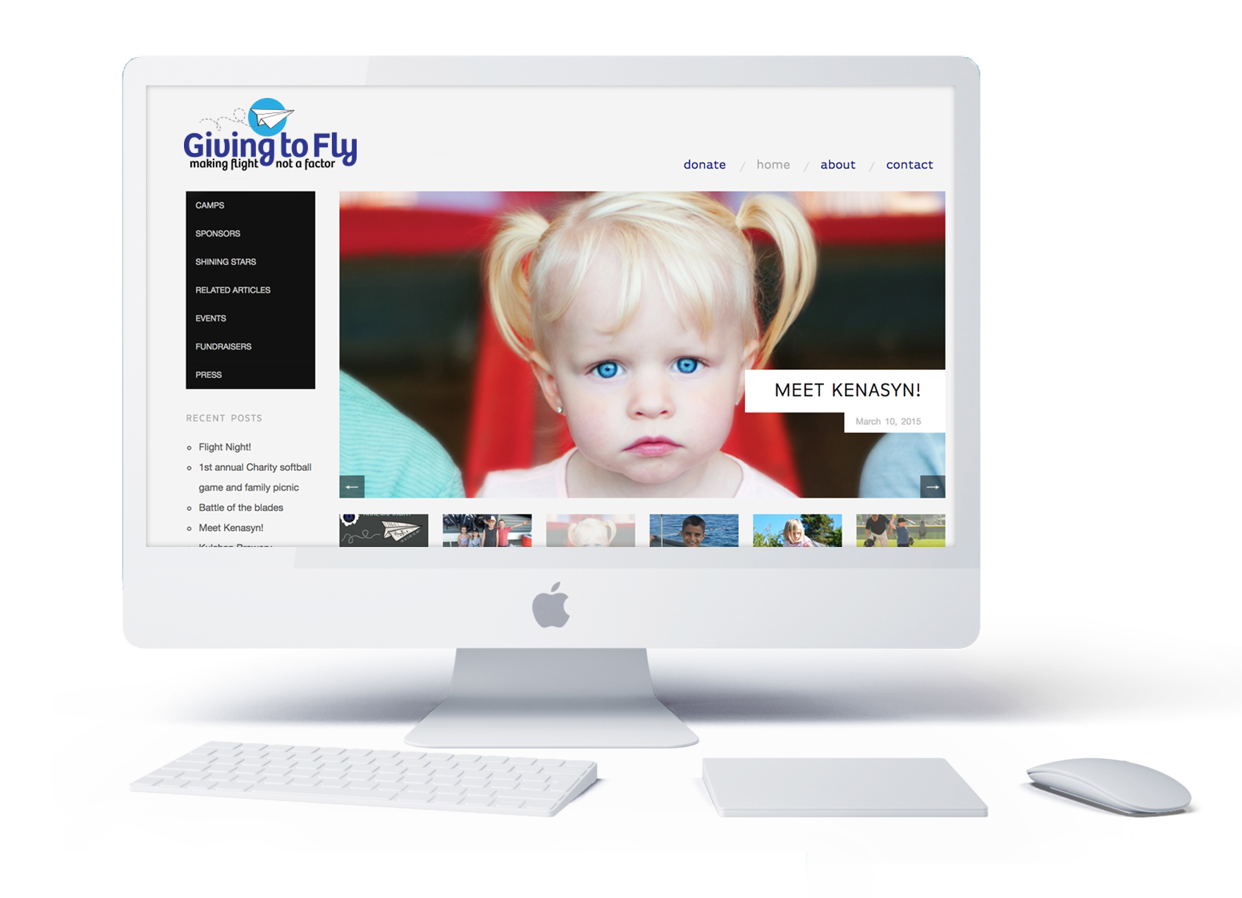 Giving to Fly Wordpress Website