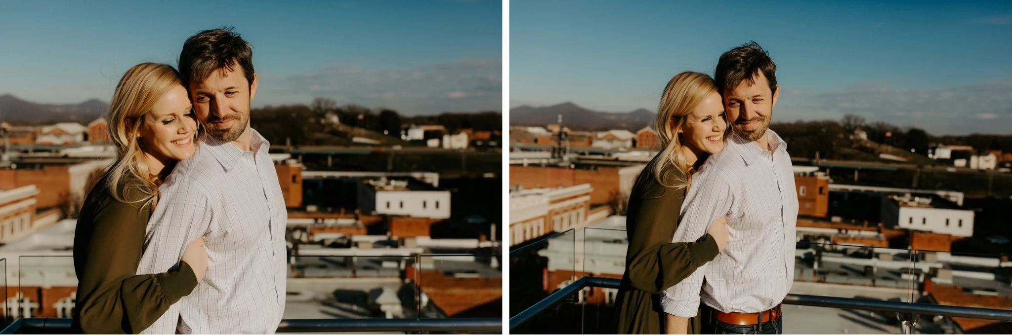 15_Rooftop engagement Virginia Sunset photos PatCori.jpg