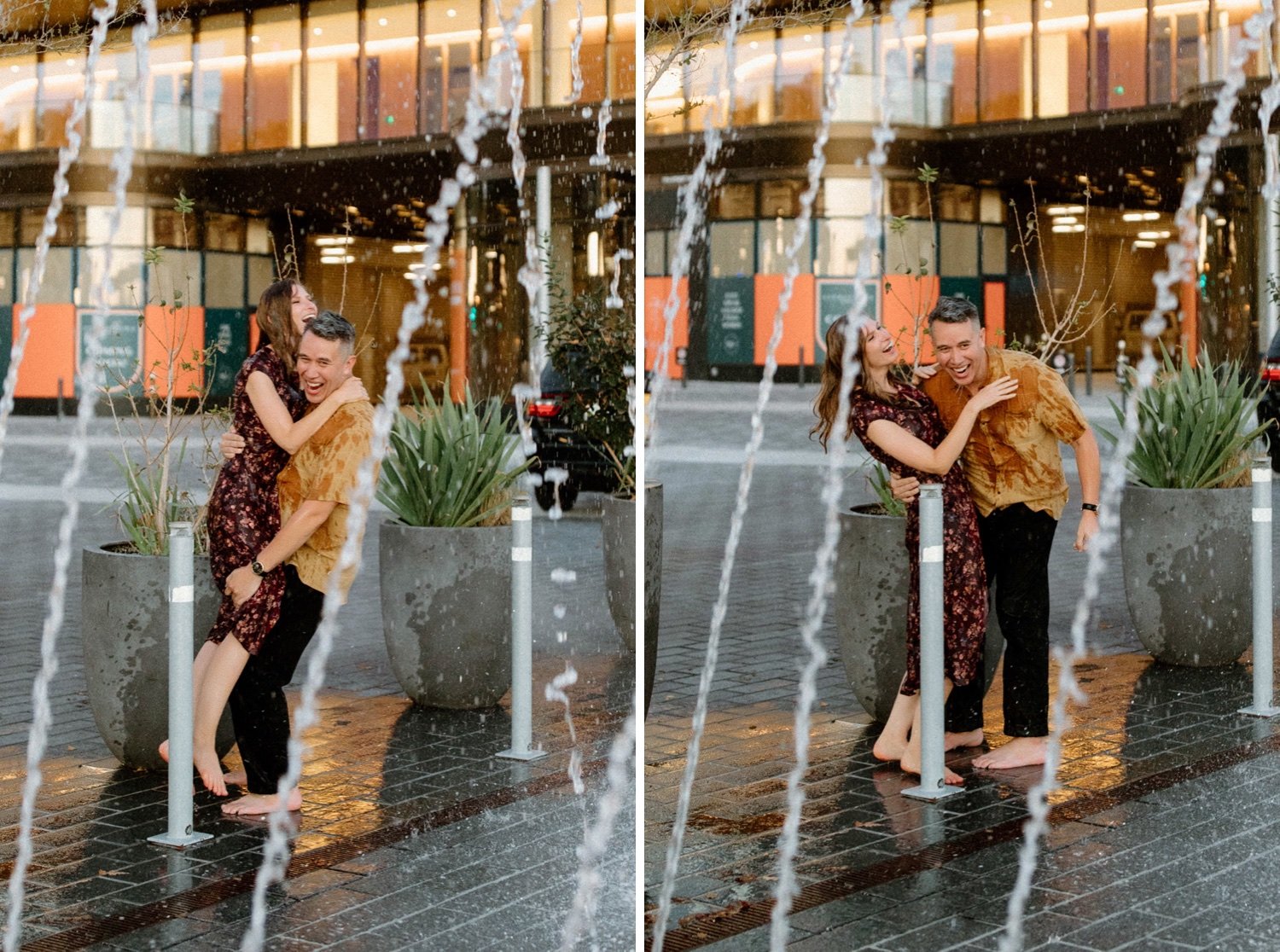 28_The Wharf Engagement Session - Fun - Fountain-254_The Wharf Engagement Session - Fun - Fountain-251_The Wharf Engagement Session in the fountain.jpg