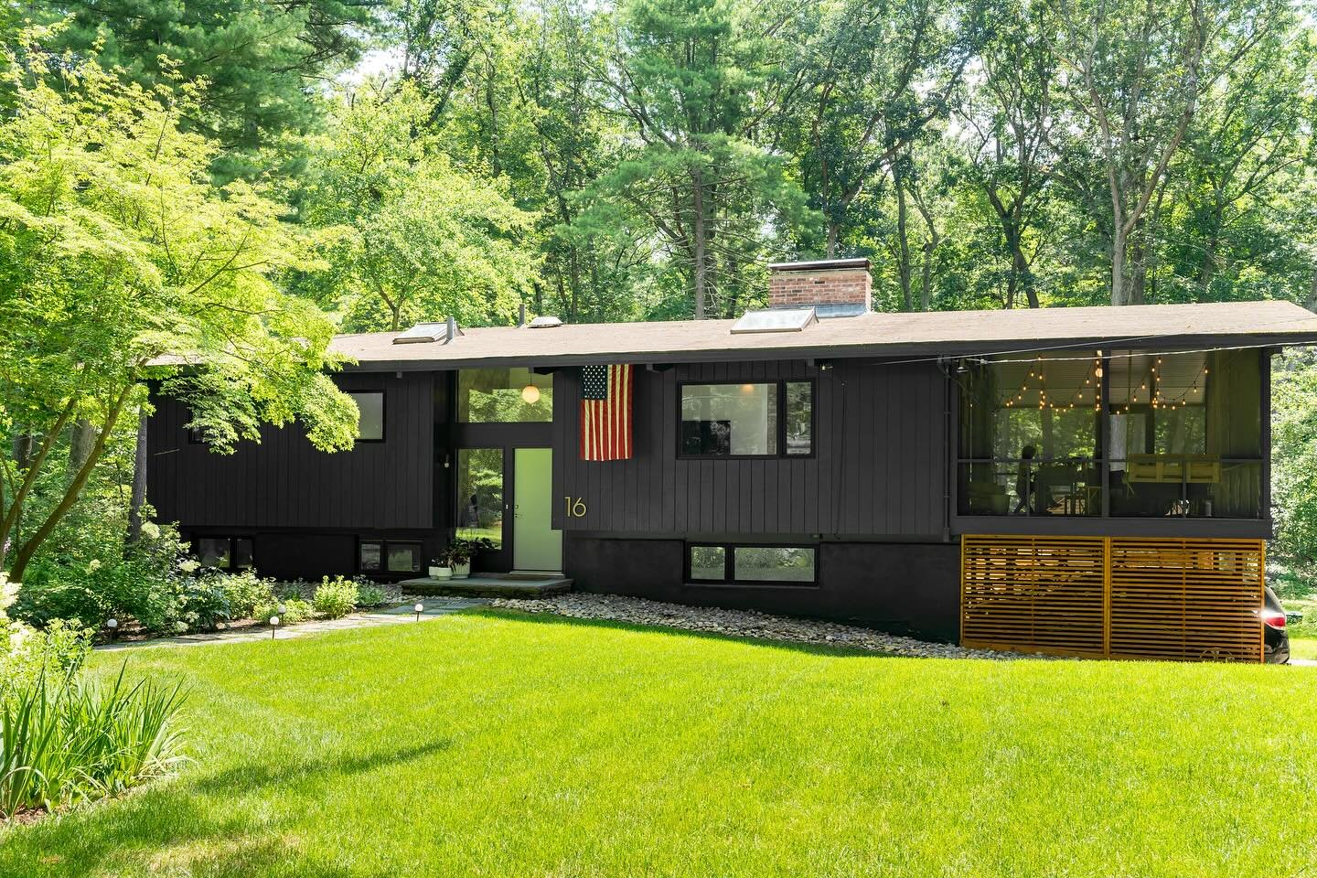 It&rsquo;s no secret we at the House love color, particularly green. But we also do love red, white and blue! 

This Acorn Deckhouse had a transformation unlike any other. Exterior and interior we didn&rsquo;t shy away from color and knew this exteri