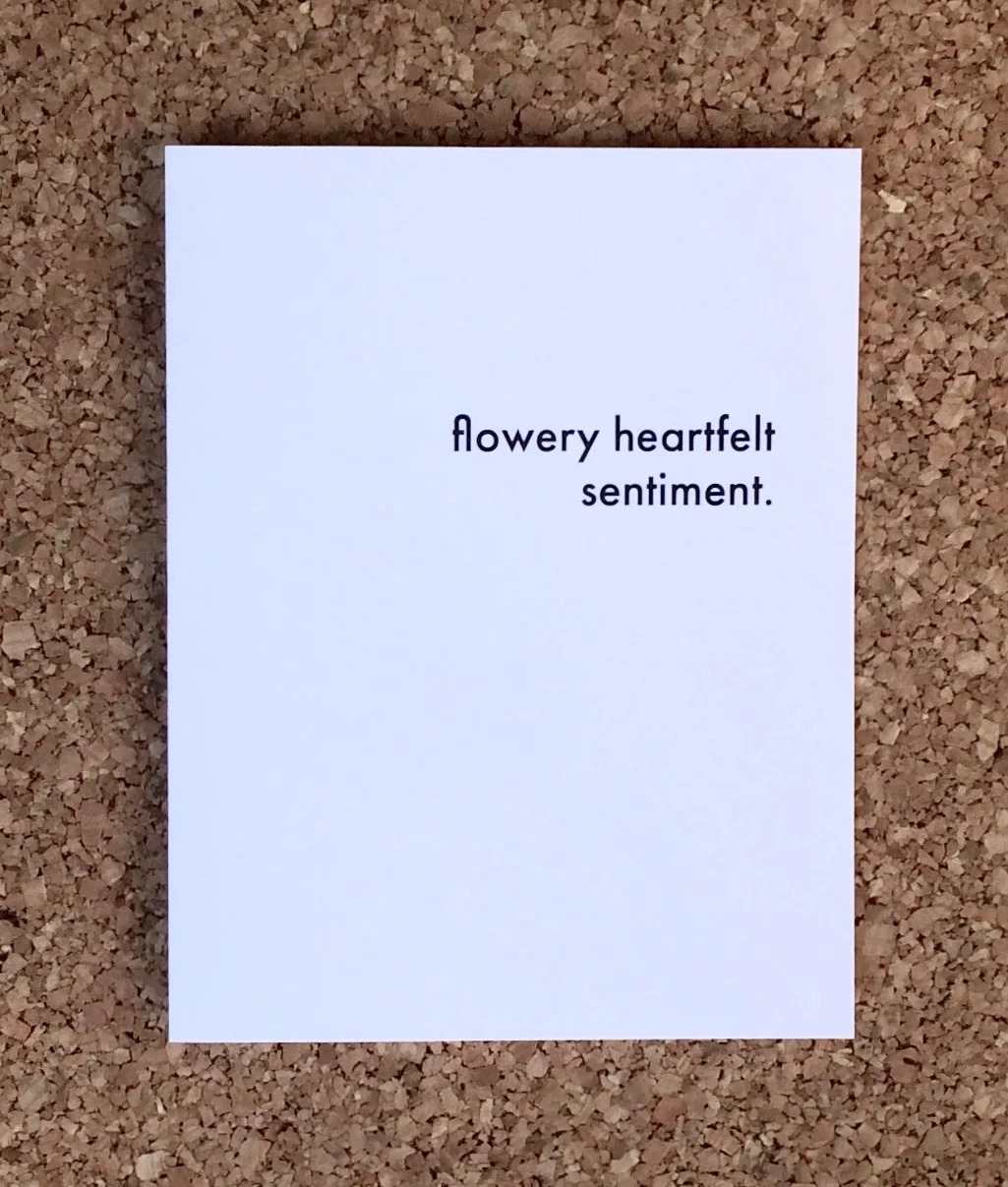 Flowery Heartfelt Sentiment Card