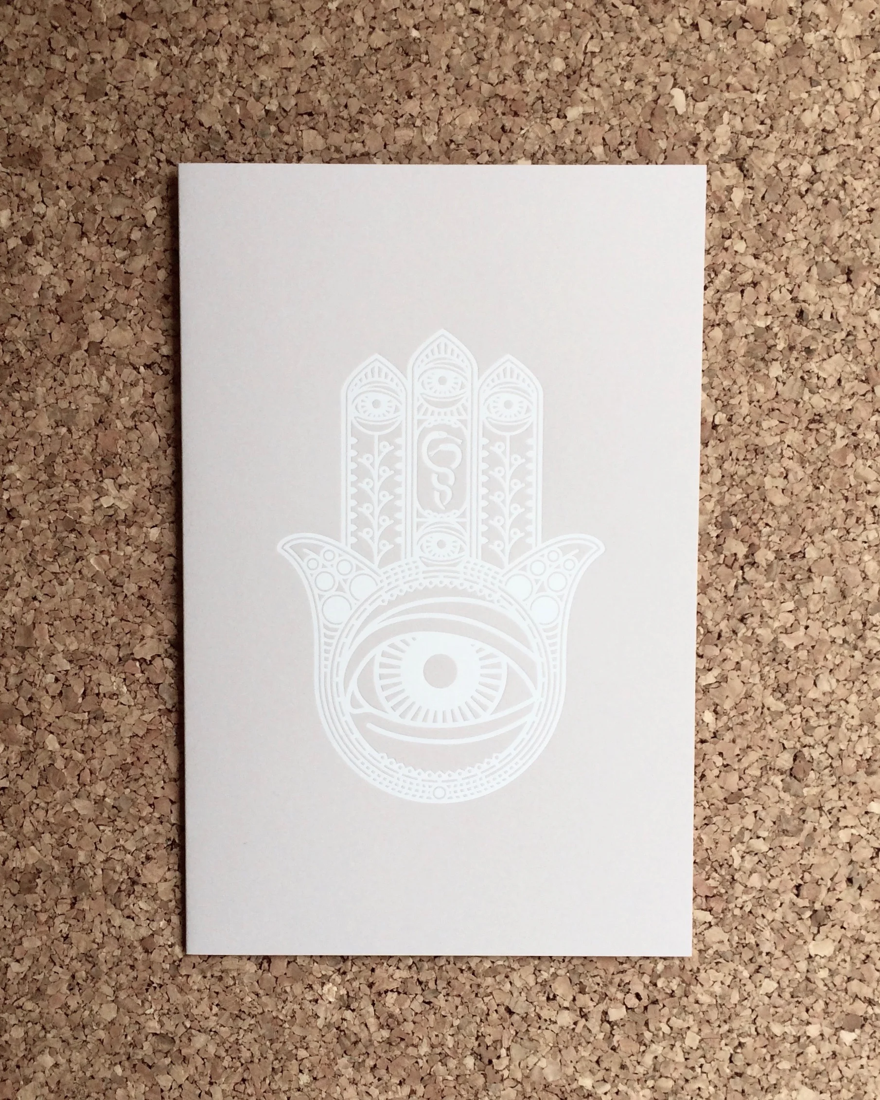 White Khamsa Card