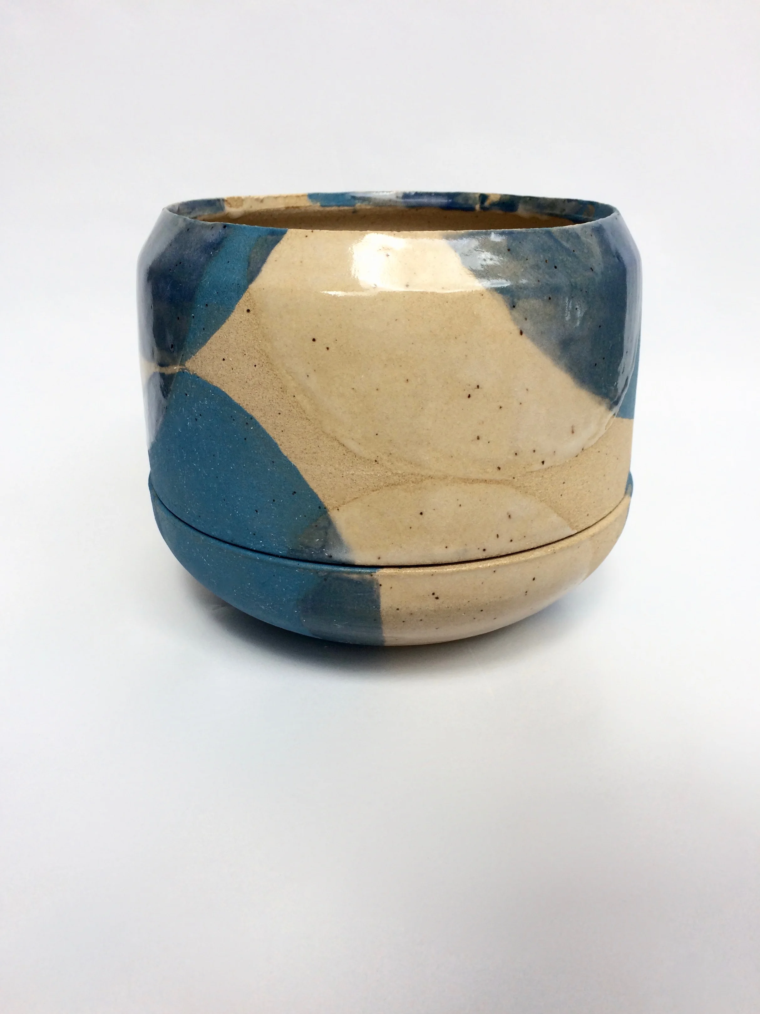 Color and Form Planter, Blue