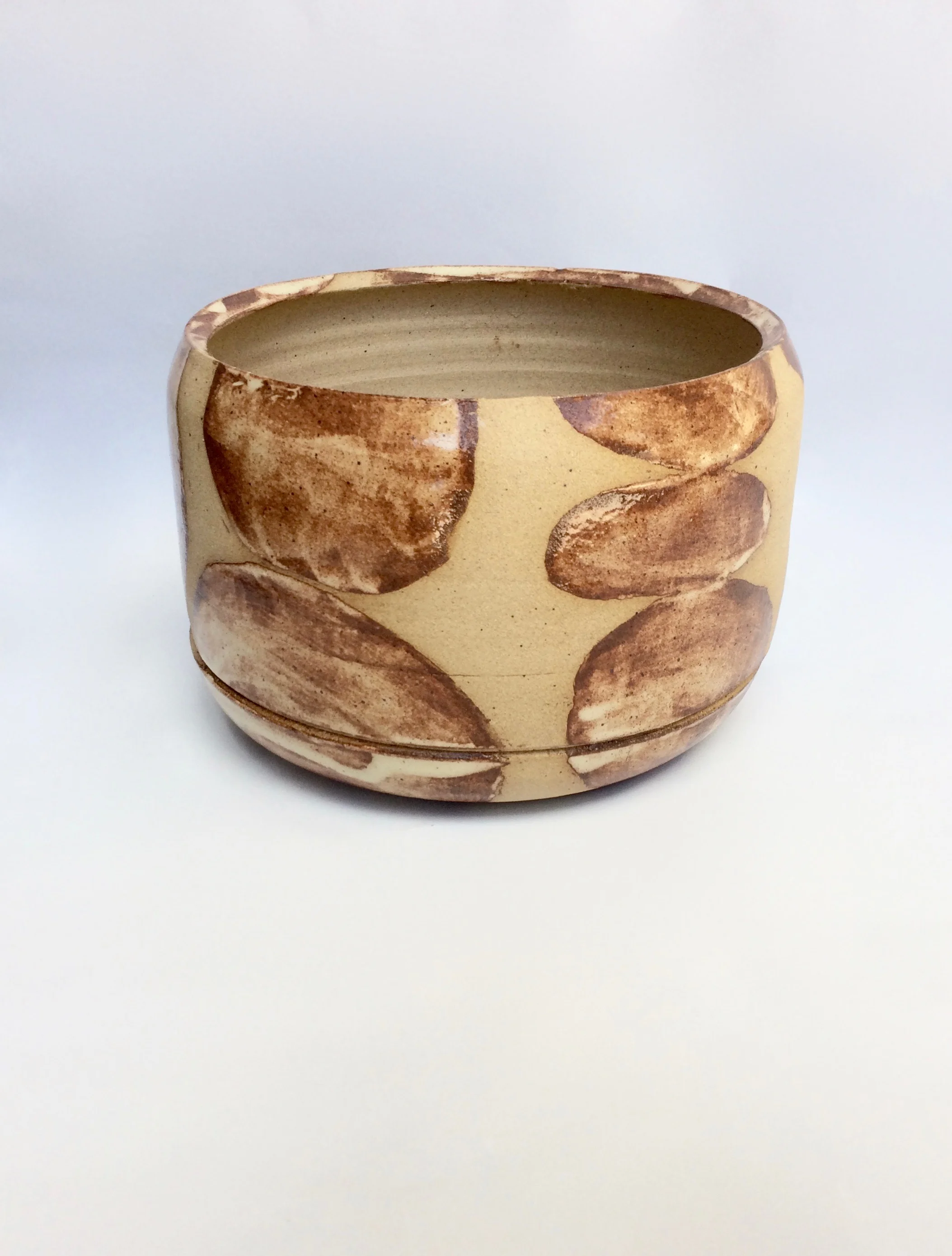 Color and Form Planter, Brown