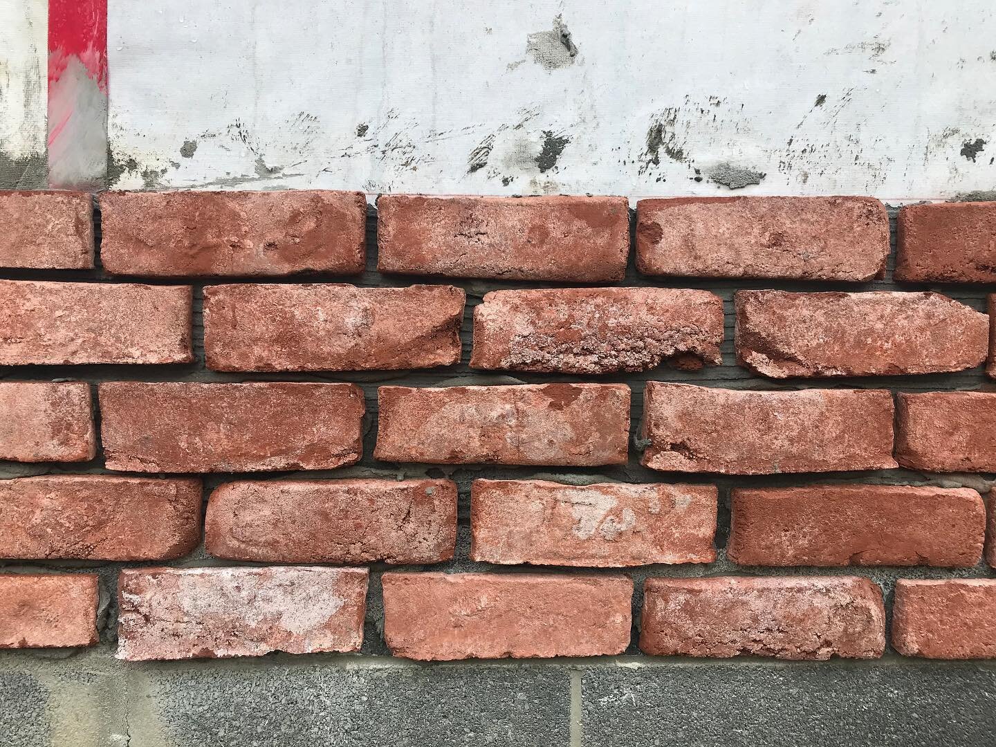 We seriously hit the jackpot with our builders on our #marylandfarmhouse. Not only have they hand cut the bricks so that they&rsquo;re just right, they are bringing good vibes to our owner&rsquo;s home. Swipe ➡️ to see the sweetest note to my clients