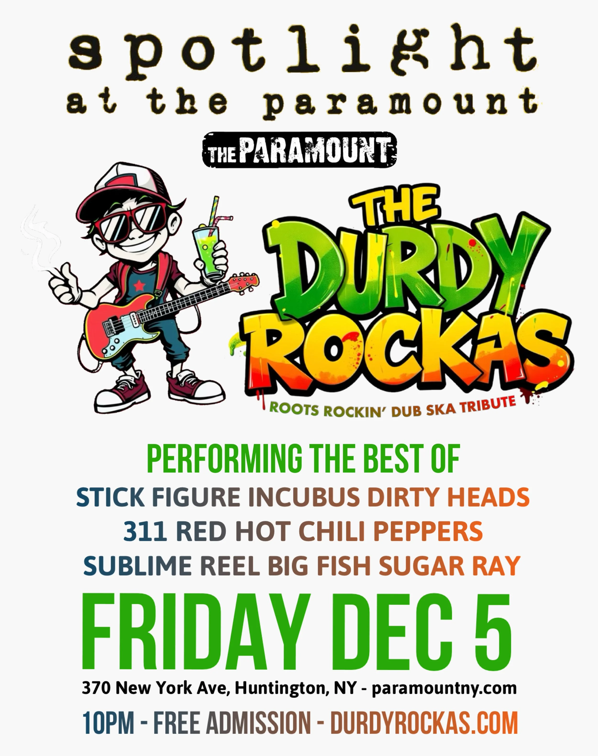 SEE THE DURDY ROCKAS LIVE AT THE SPOTLIGHT!