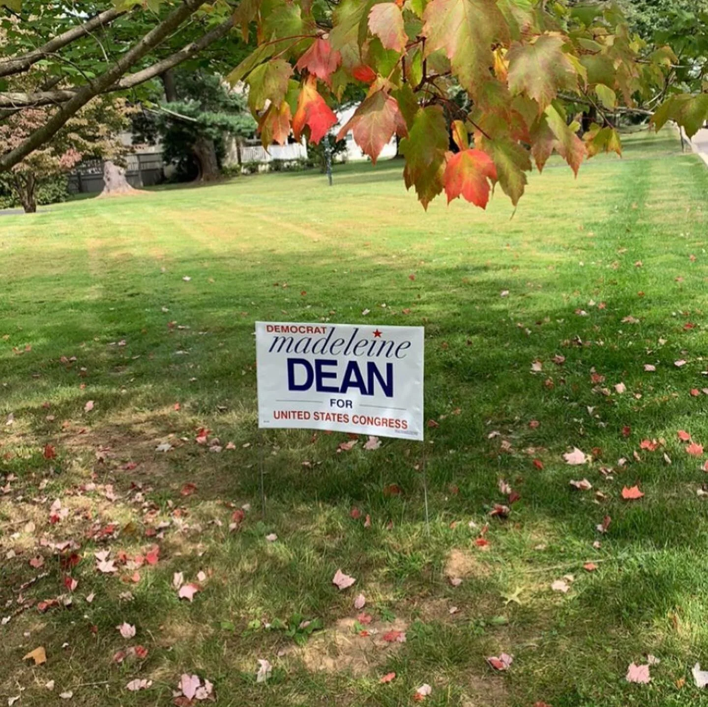 Love seeing the support across the Fourth District - thank you to everyone who has sent in pictures of their yard signs. 

If you still want a sign to put up or a pin to wear, stop by our campaign office at 203 Leedom Street, Jenkintown any day of th