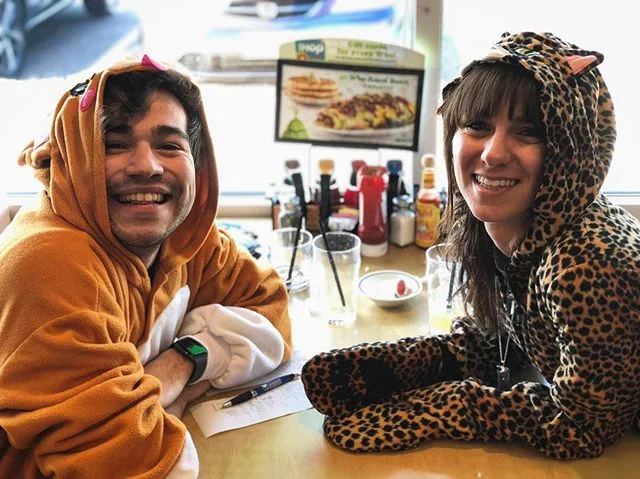 Who&rsquo;d have thought we&rsquo;d survive another year and another Black Friday in our onesies?
#blackfriday #ihop #dipshits #dipshitstakeihop2k18 #traditions #bestfriend #love #onesie #pajamas #corgi #cat #arewecoolyet #fpacdreamteam #yourcatissti
