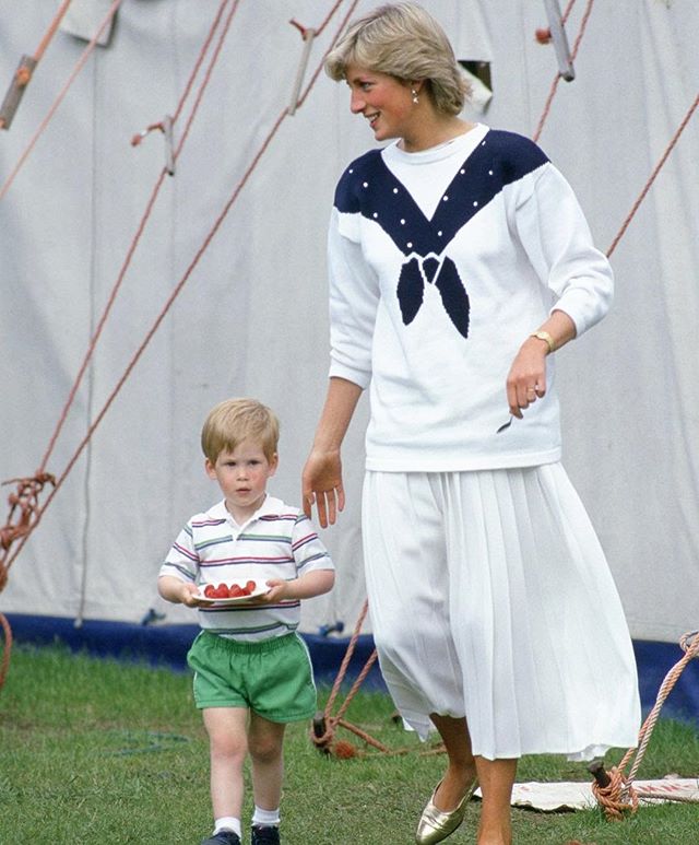 On the eve of the royal wedding, flashing back to the eternally chic Princess Di (and her little groom to be).