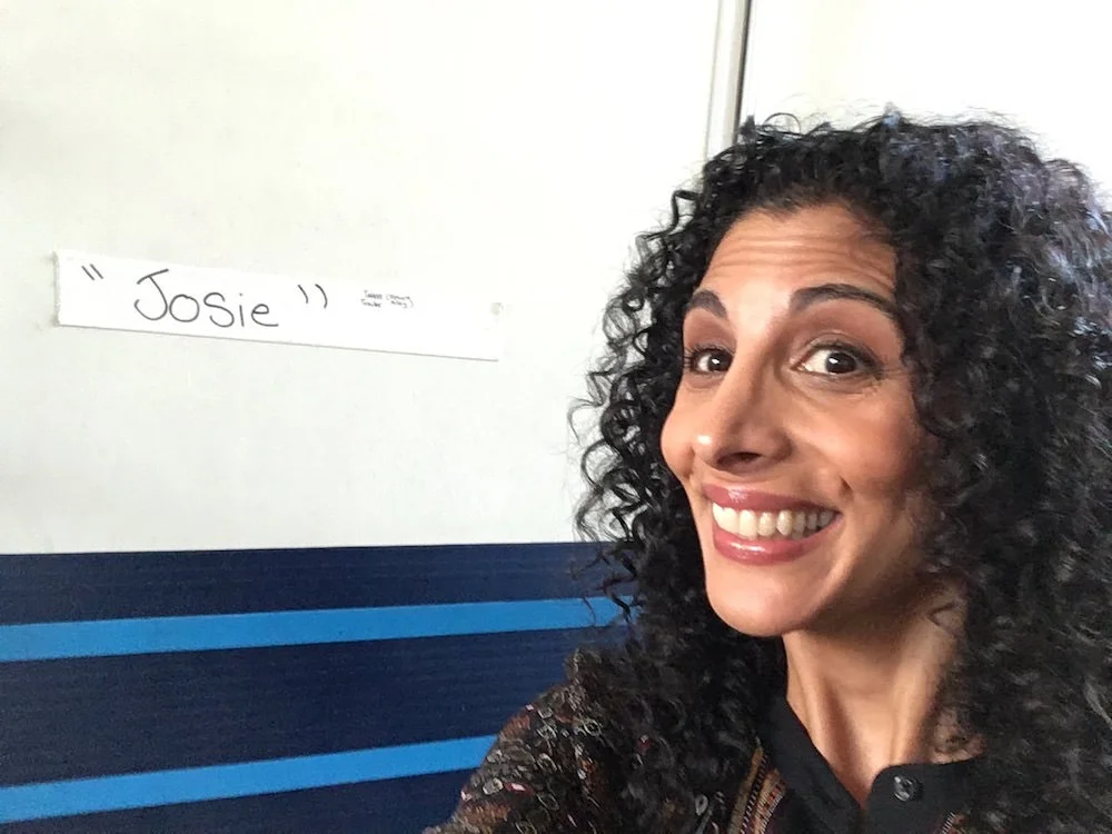 Outside “Josie’s” trailer on the set of MODERN FAMILY