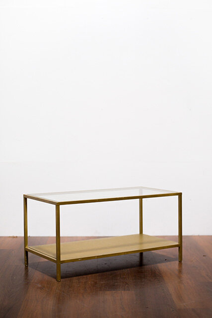 The Caroline Gold &amp; Glass Table