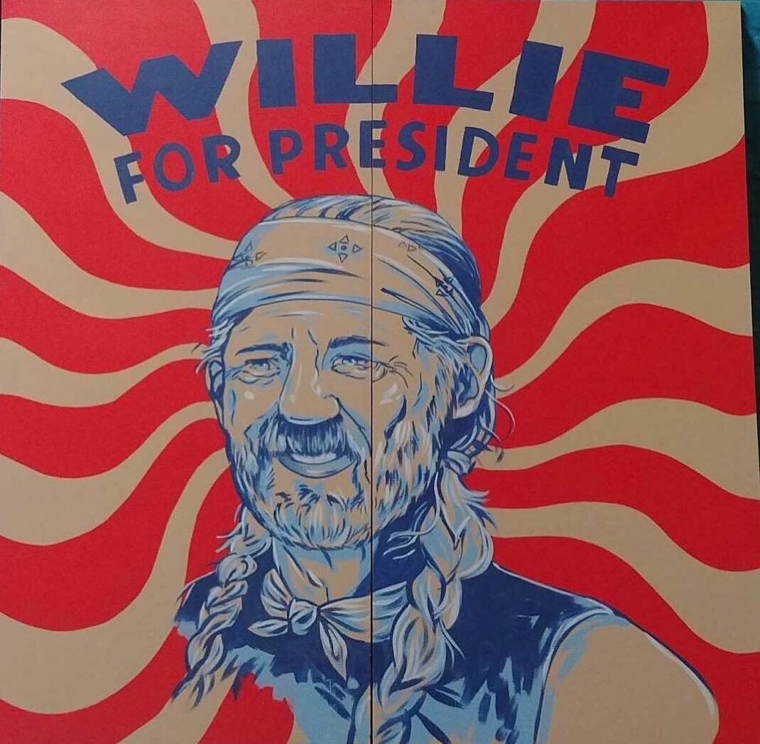 The Willie For President- 8' H x 8' W