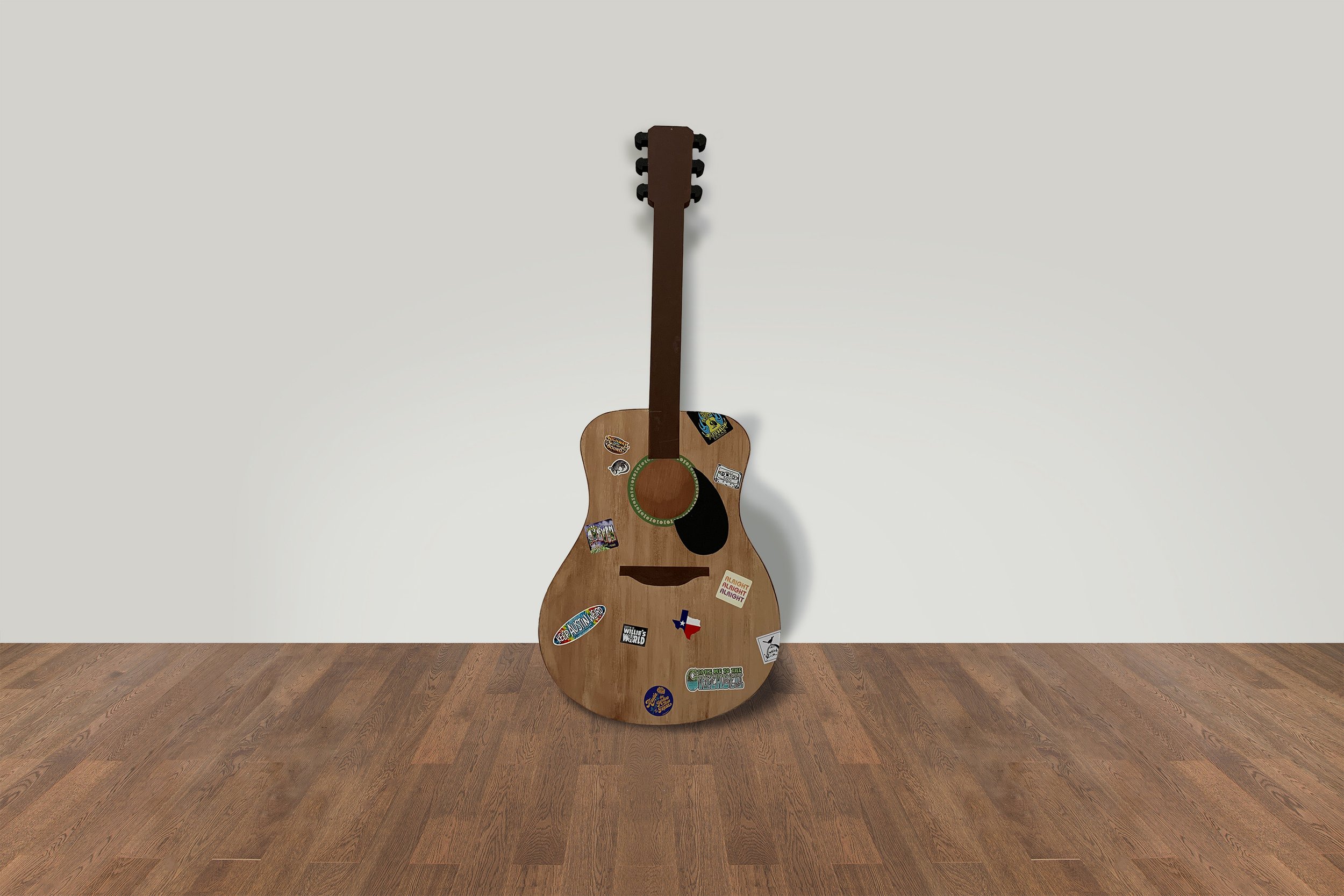 The Sticker Guitar