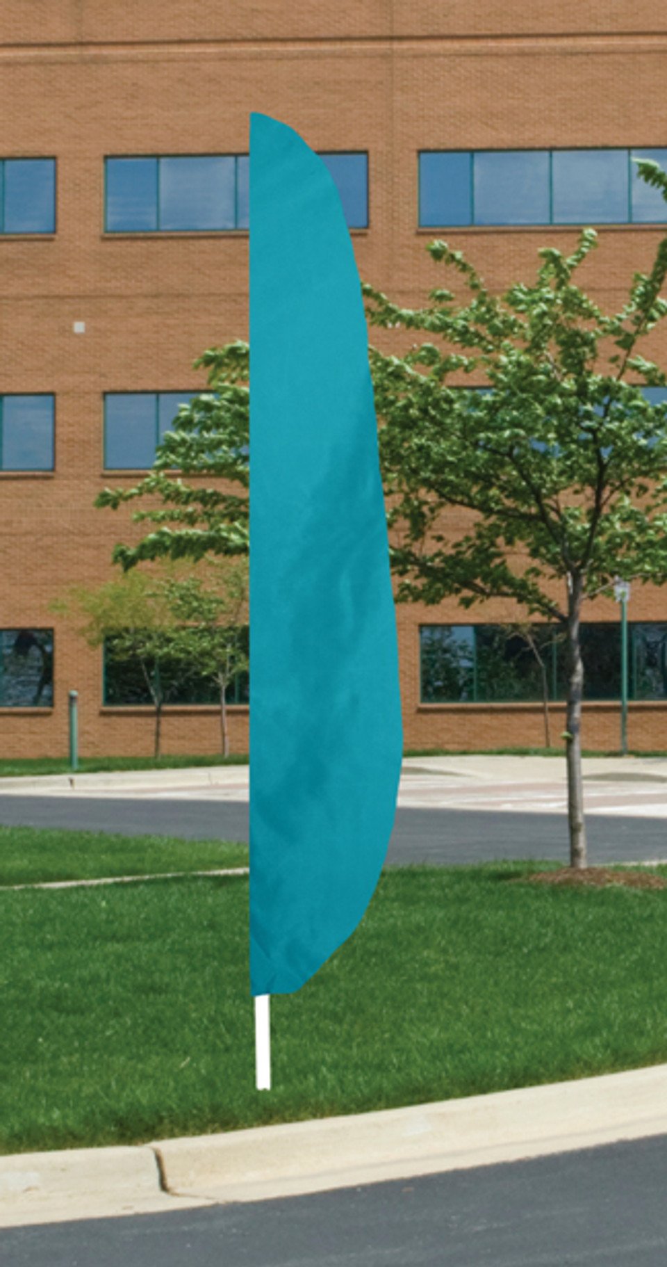 The Aqua Feather Flag