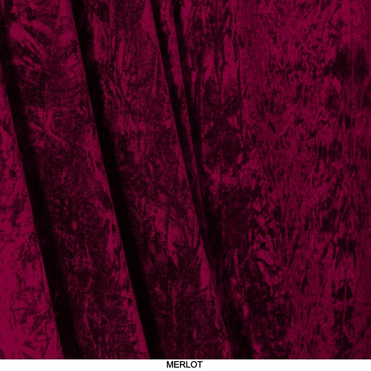 The Burgundy Crushed Velvet 16'H 