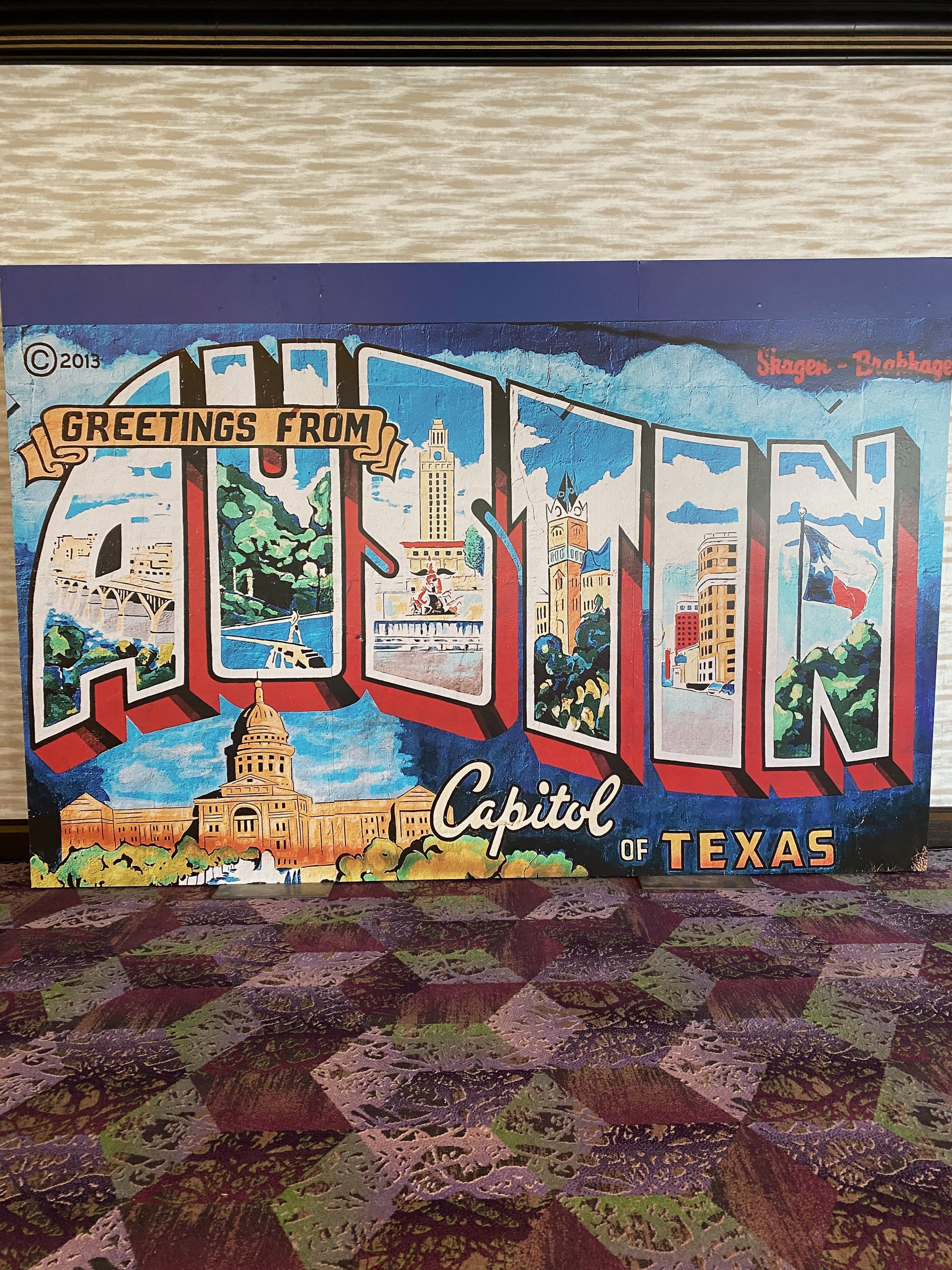 The Austin Postcard Large 8'x 12'
