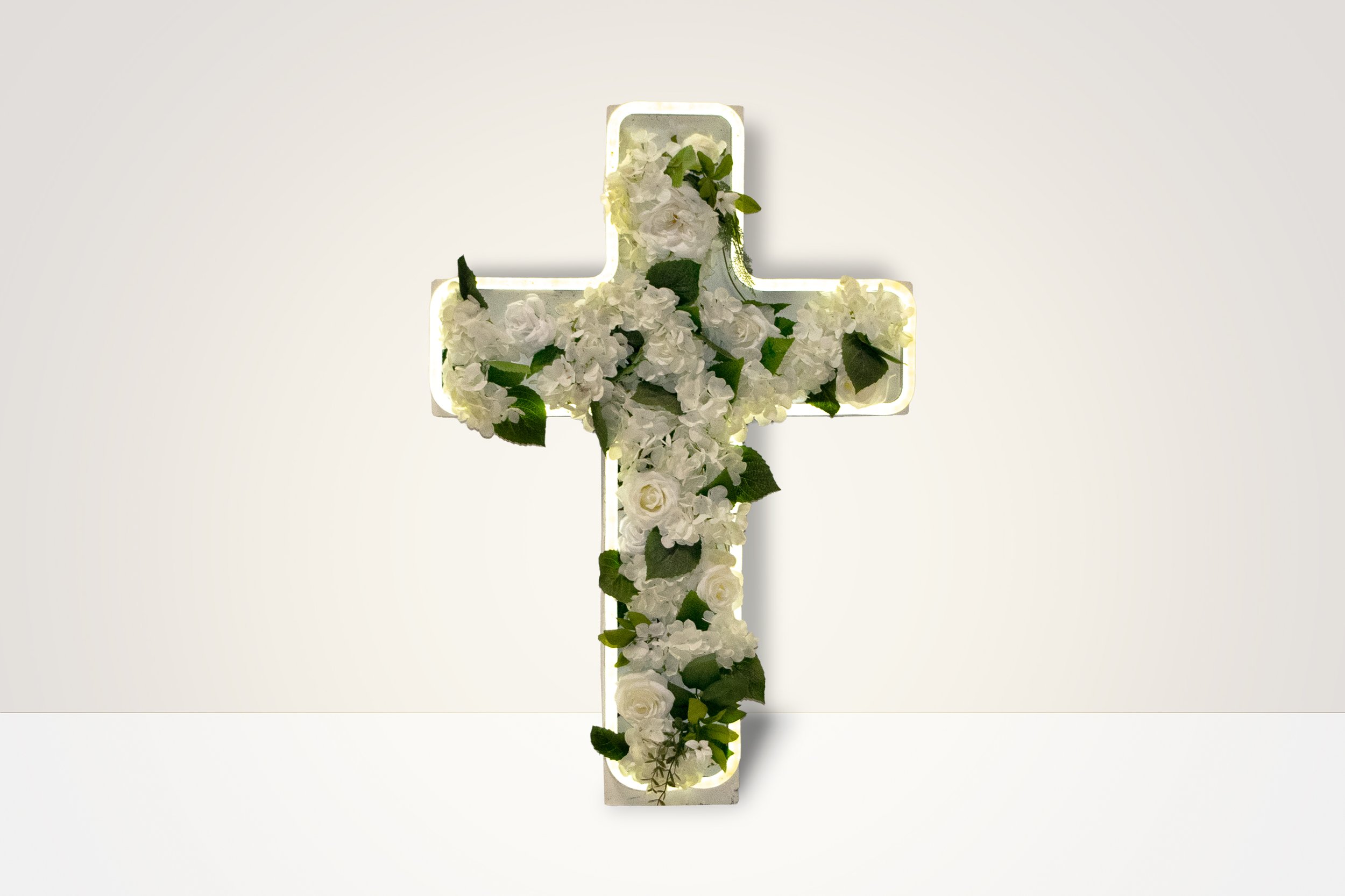 The Neon Floral Cross