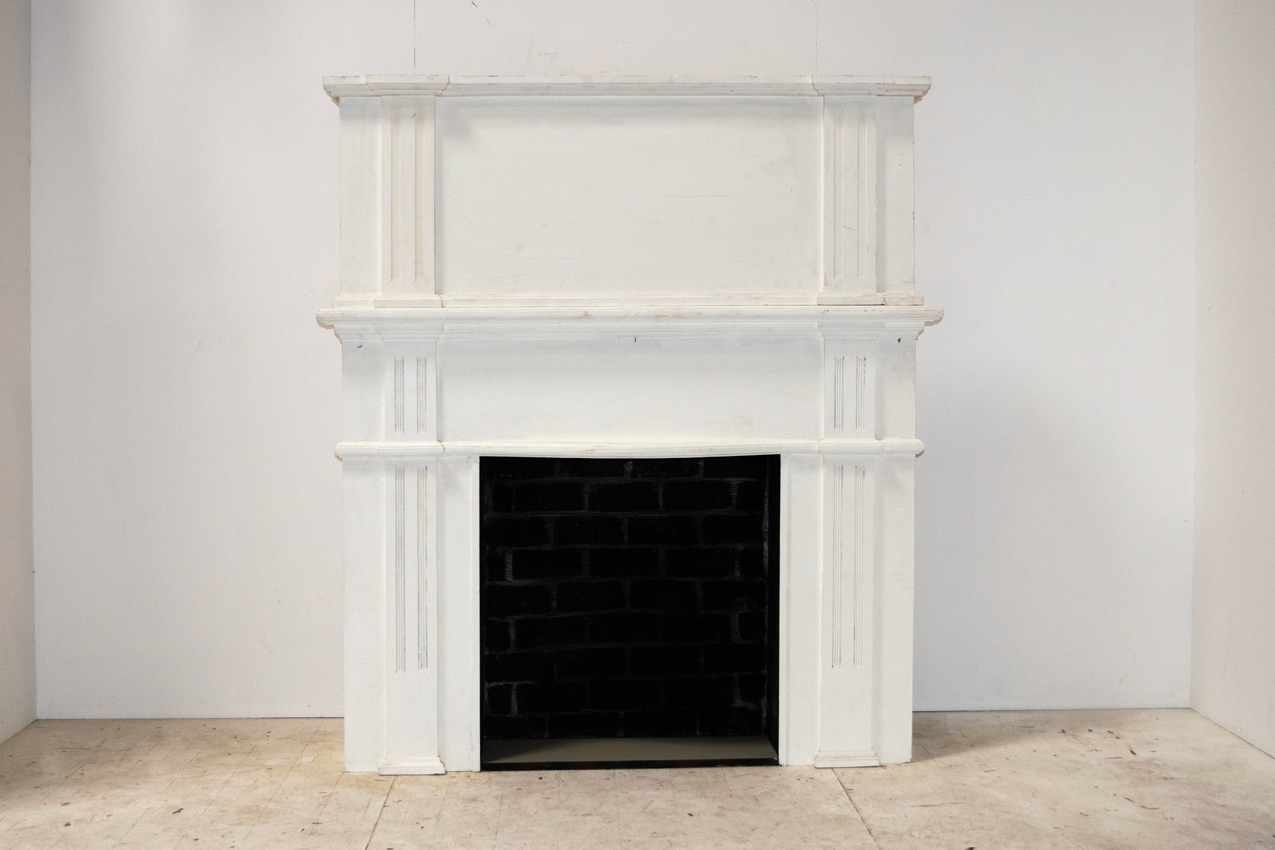 The White Wood Fireplace