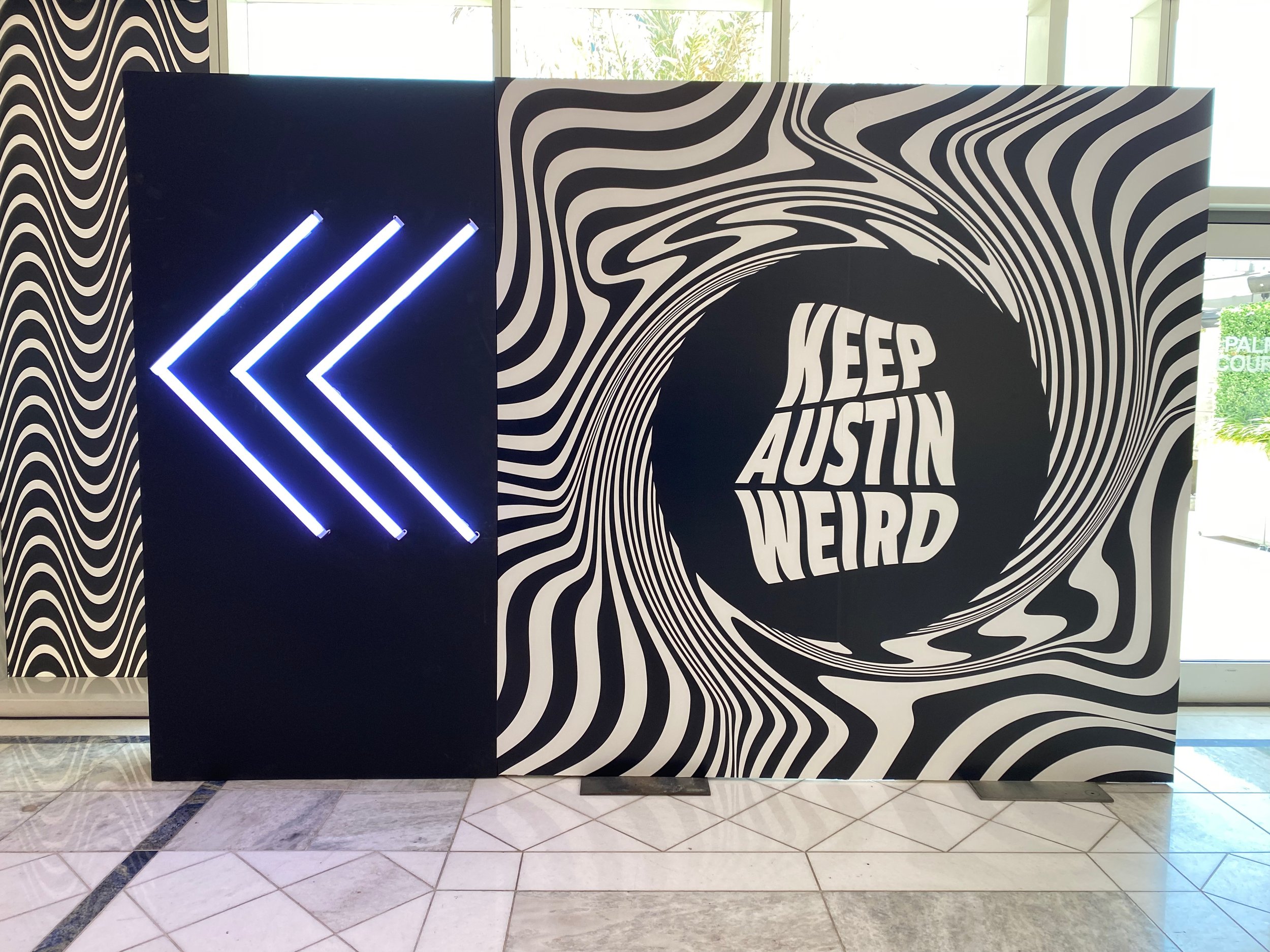 The Keep Austin Weird- 8'W x 8'H