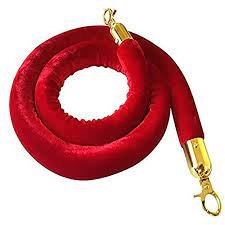 The Red Rope with Gold Connector