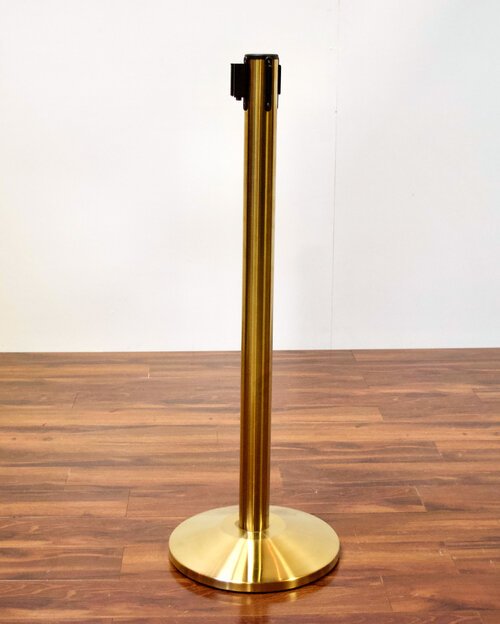 The Gold Stanchion with Navy Belt