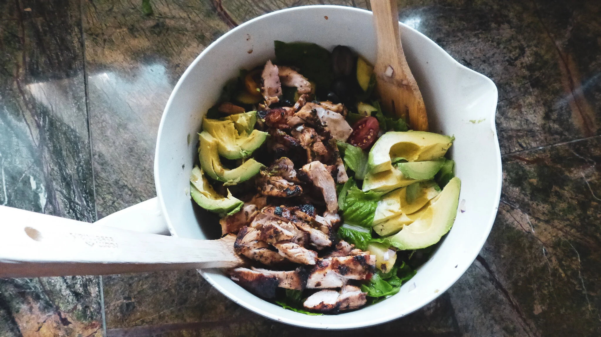 Lemon Herb Grilled Chicken Salad