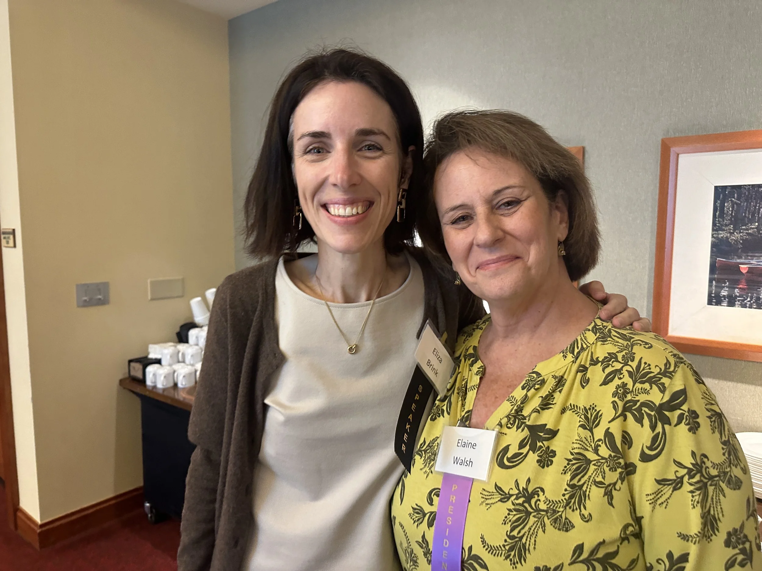 Eliza Brink, Co-Founder of Clear Path Psychiatry, with Lois Price Spratlen Foundation Board President Elaine Walsh