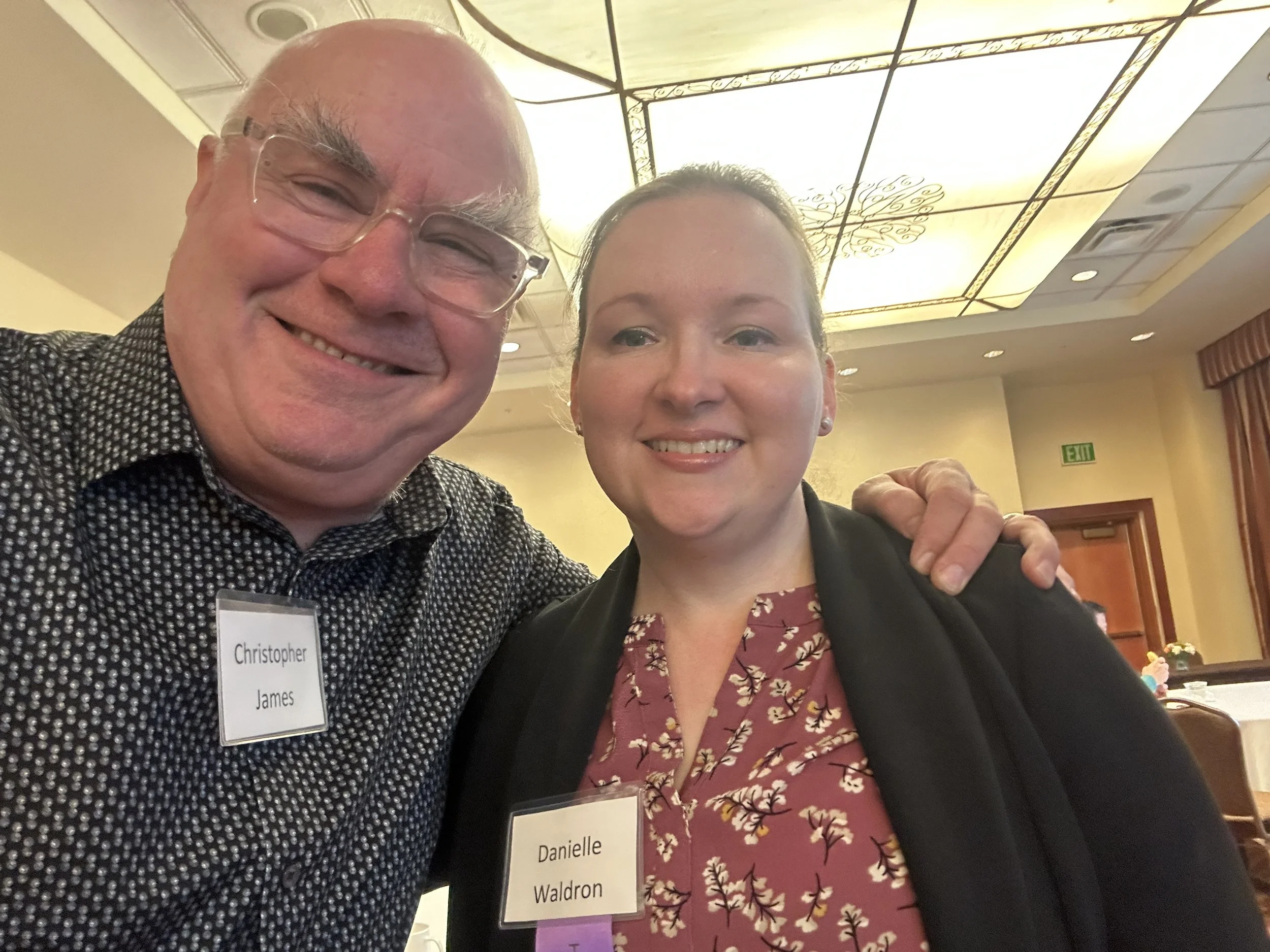 Christopher James (volunteer photographer) and Danielle Waldron