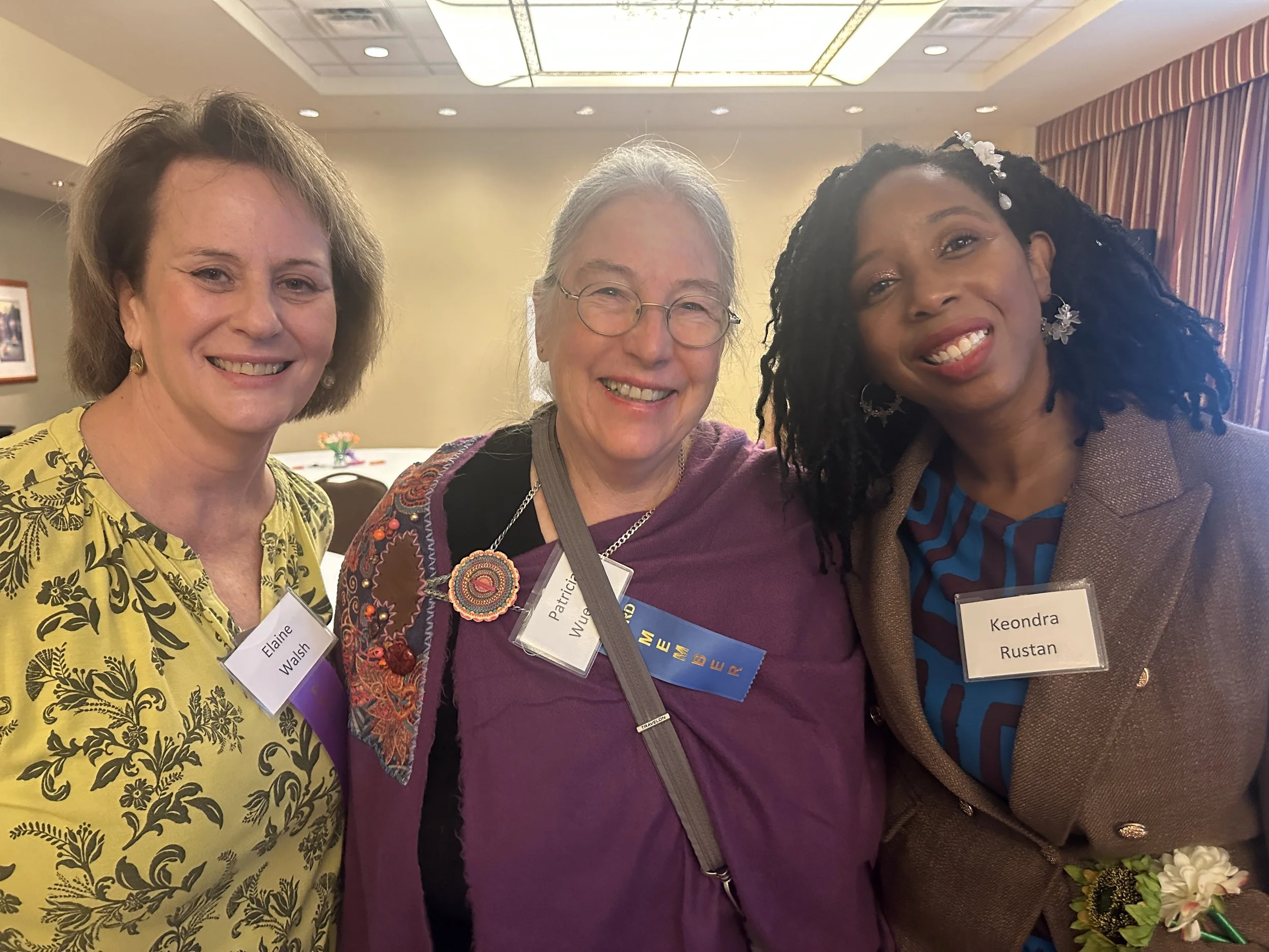 Elaine Walsh with LPSF Board Treasurer Patricia Wuertzer and Keondra Rustan
