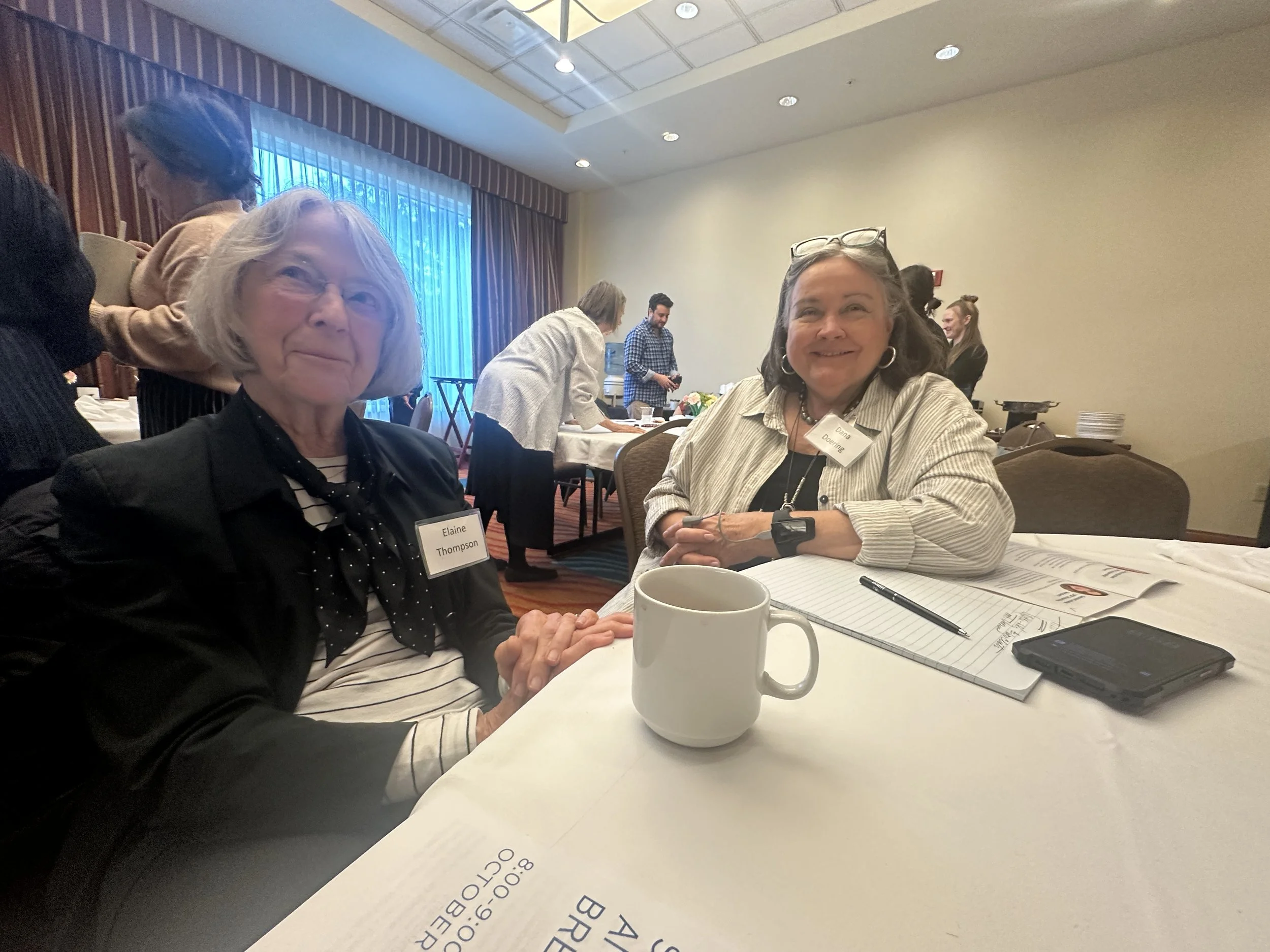 Elaine Thompson, University of Washington School of Nursing (emerita), with former AAPPN President Dana Dean Doering
