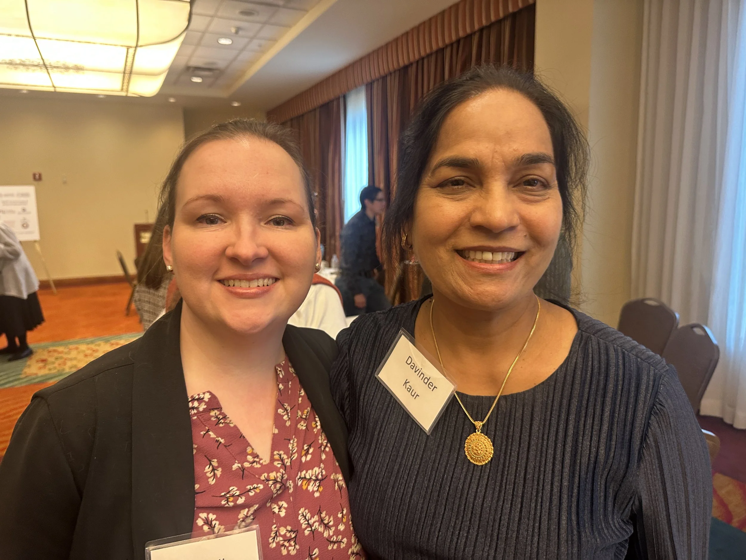 AAPPN Treasurer Danielle Waldron and Davinder Kaur