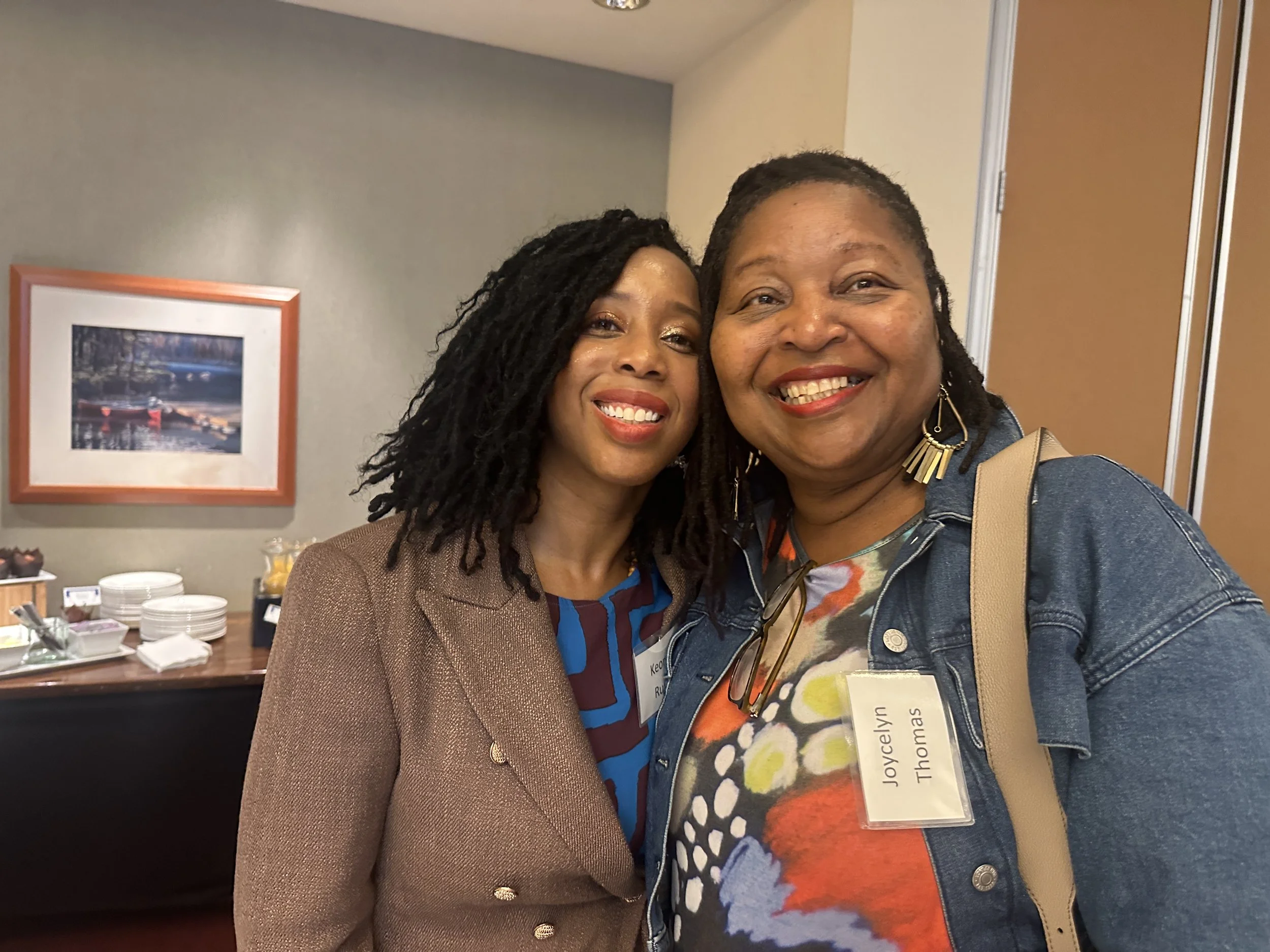 2022 scholarship recipient Keondra Rustan with Joycelyn Thomas, Manning Price Spratlen Center for Anti-Racism &amp; Equity in Nursing at the University of Washington School of Nursing